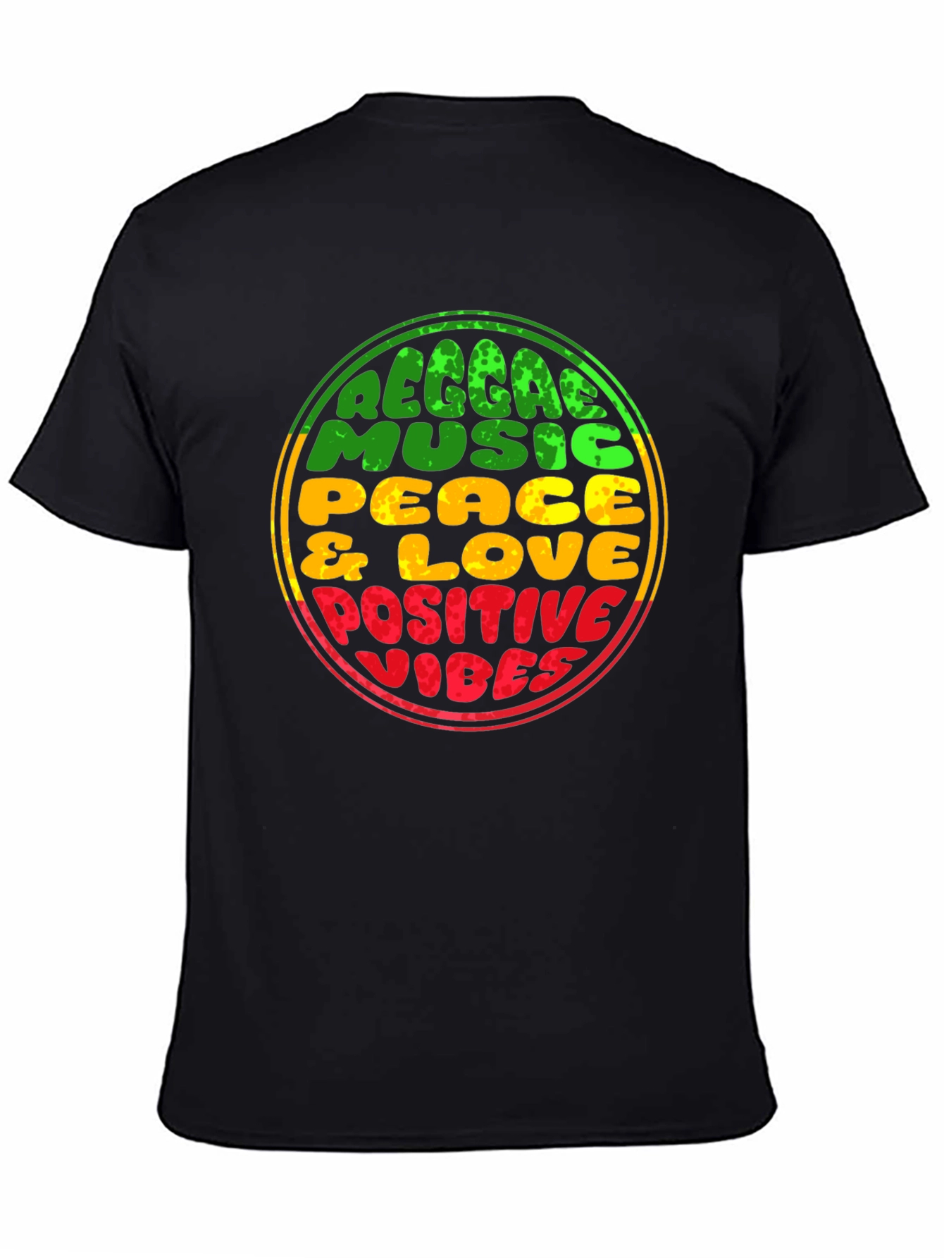 Reggae Music Peace & Love Positive Vibes T-Shirt