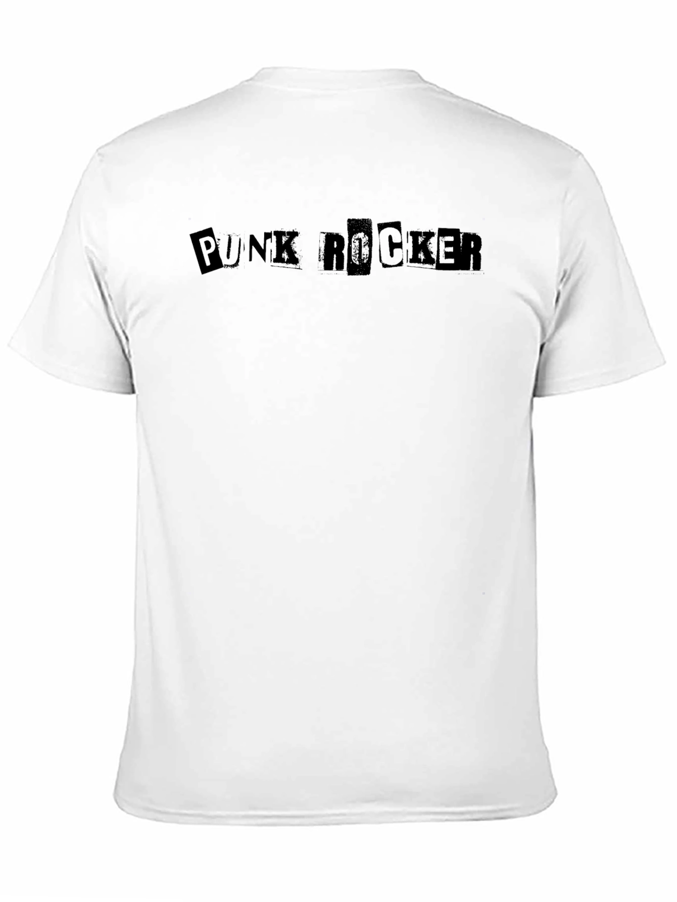 Punk Rocker Graphic Tee - Black Cotton Comfort