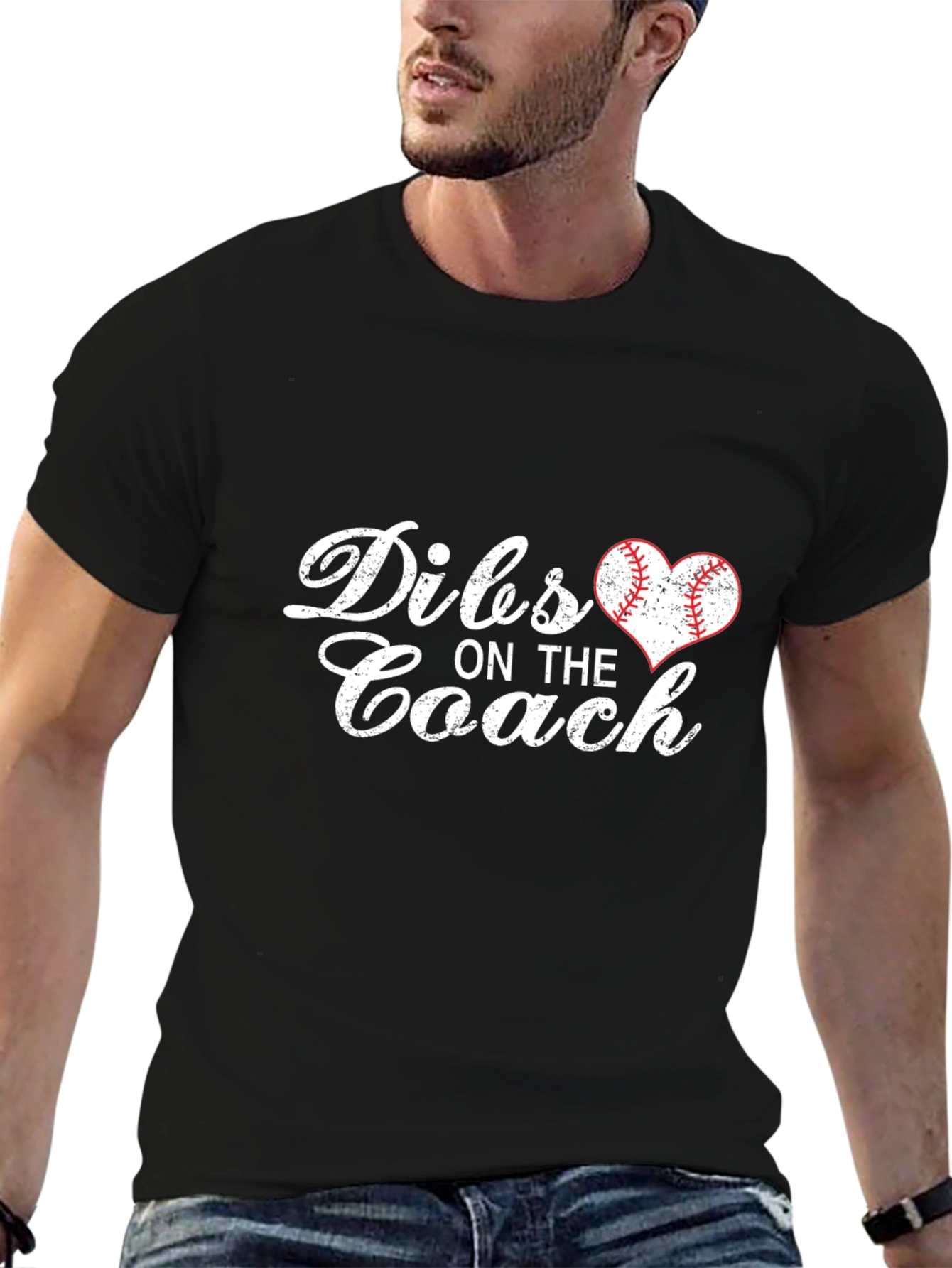Dibs on the Coach Baseball Heart T-Shirt