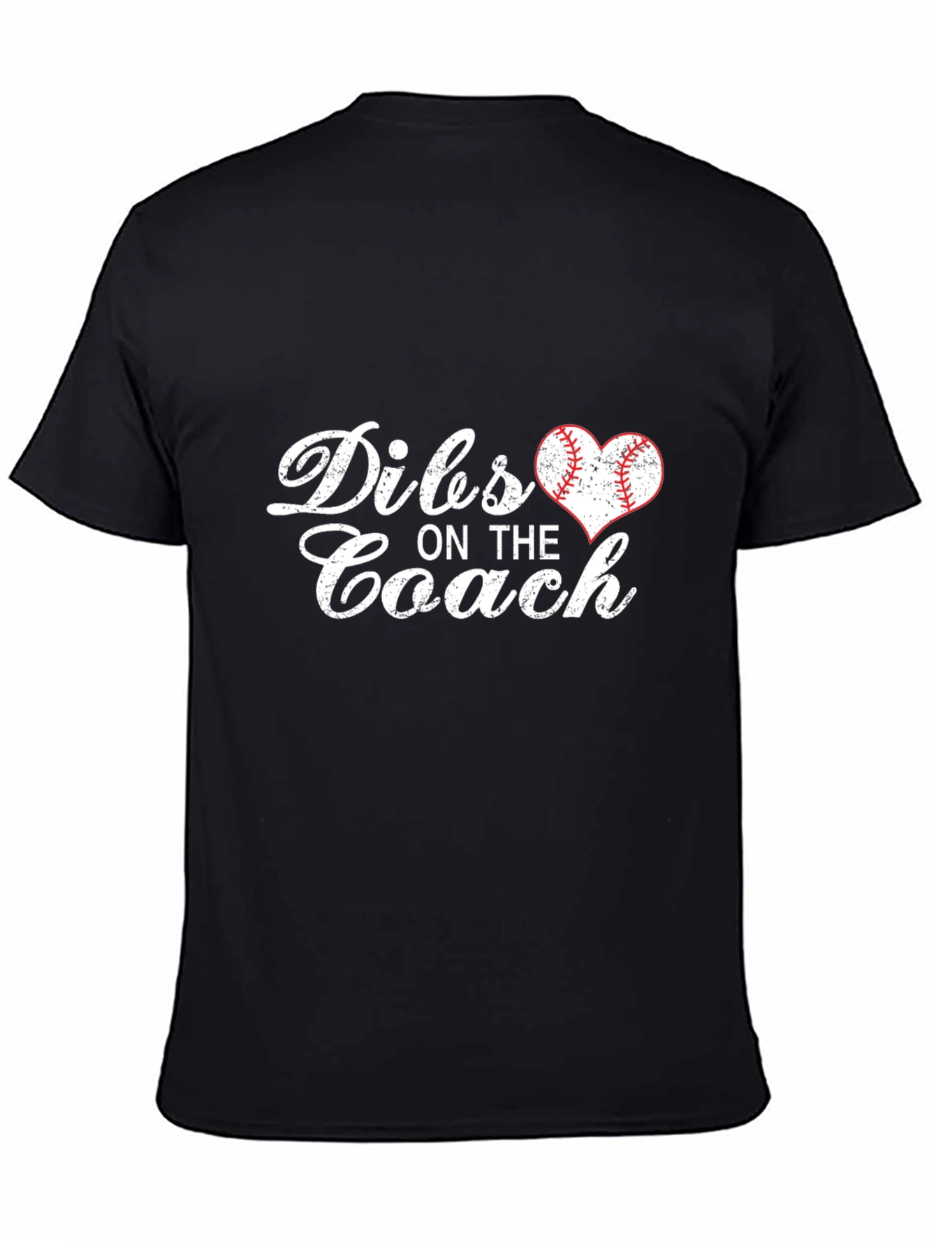 Dibs on the Coach Baseball Heart T-Shirt
