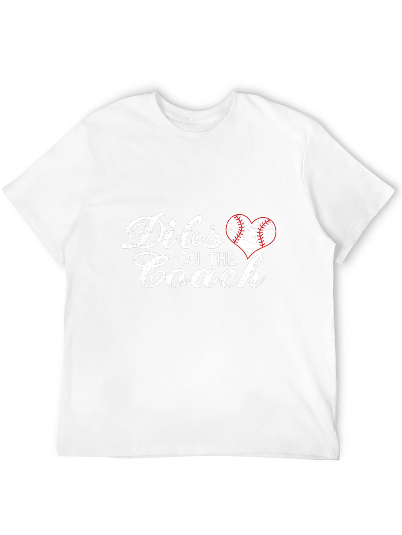 Dibs on the Coach Baseball Heart T-Shirt