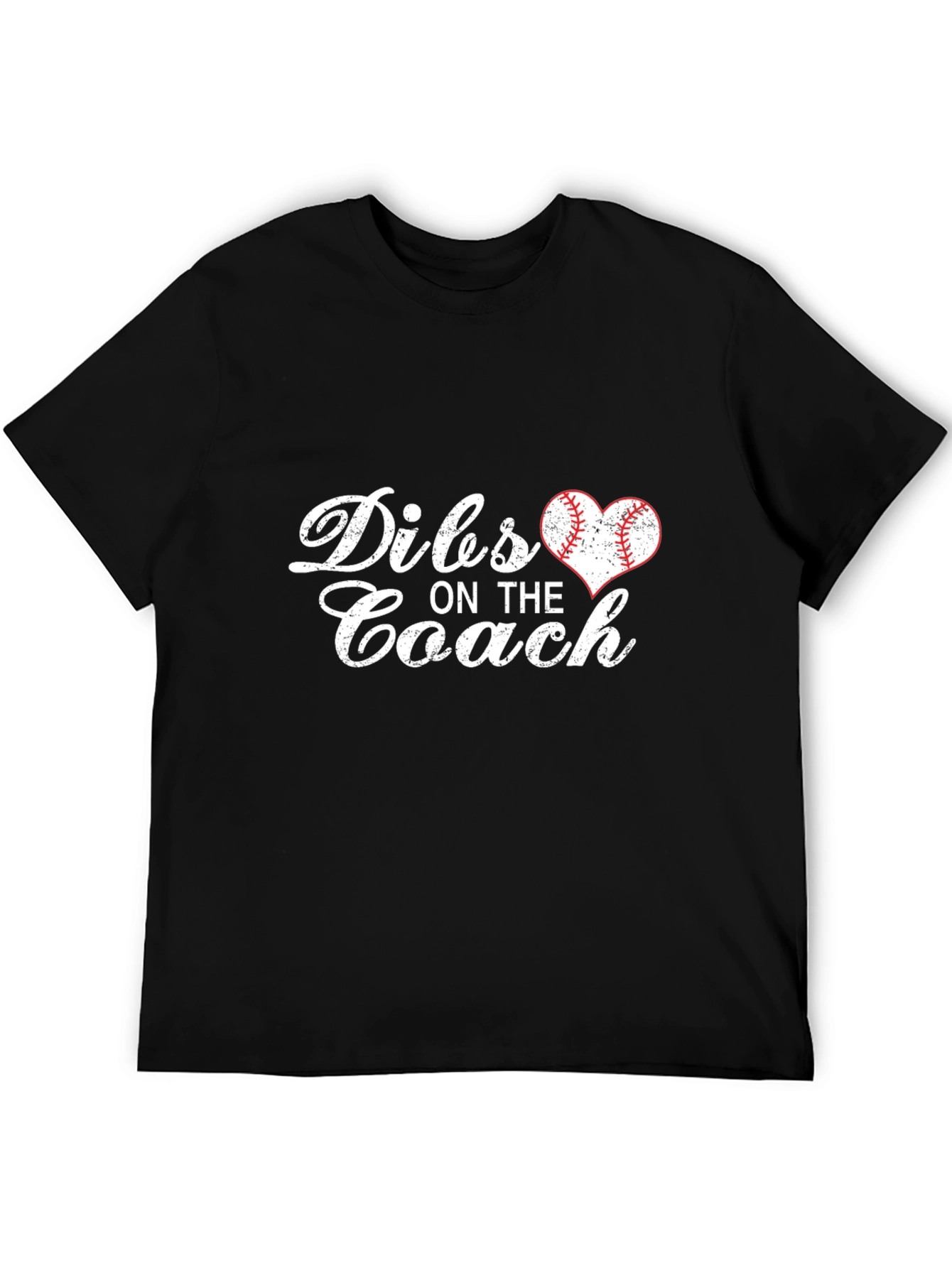Dibs on the Coach Baseball Heart T-Shirt