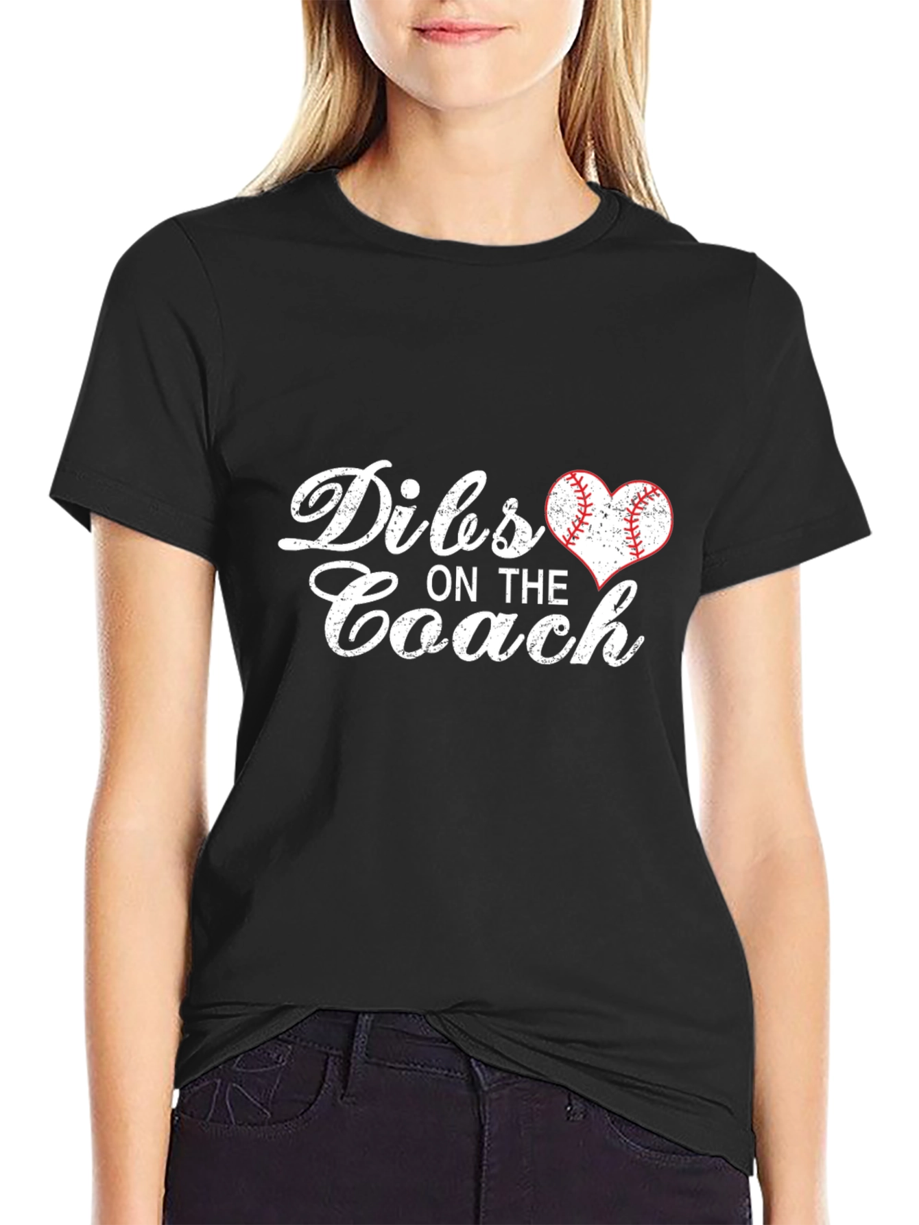 Dibs on the Coach Baseball Heart T-Shirt