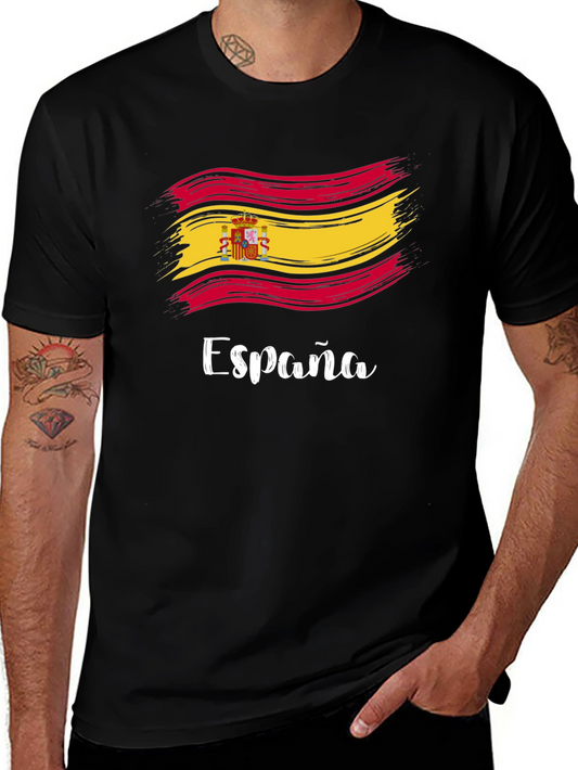 España Flag Graphic Tee - Spanish Pride T-Shirt
