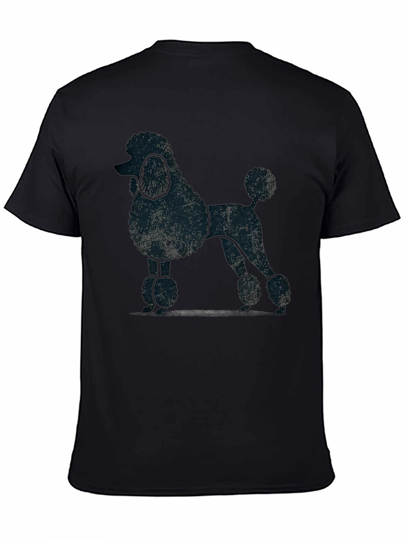 Cool Poodle Silhouette Black T-Shirt