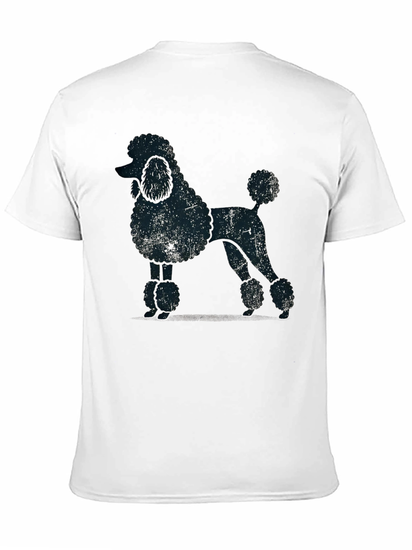 Cool Poodle Silhouette Black T-Shirt