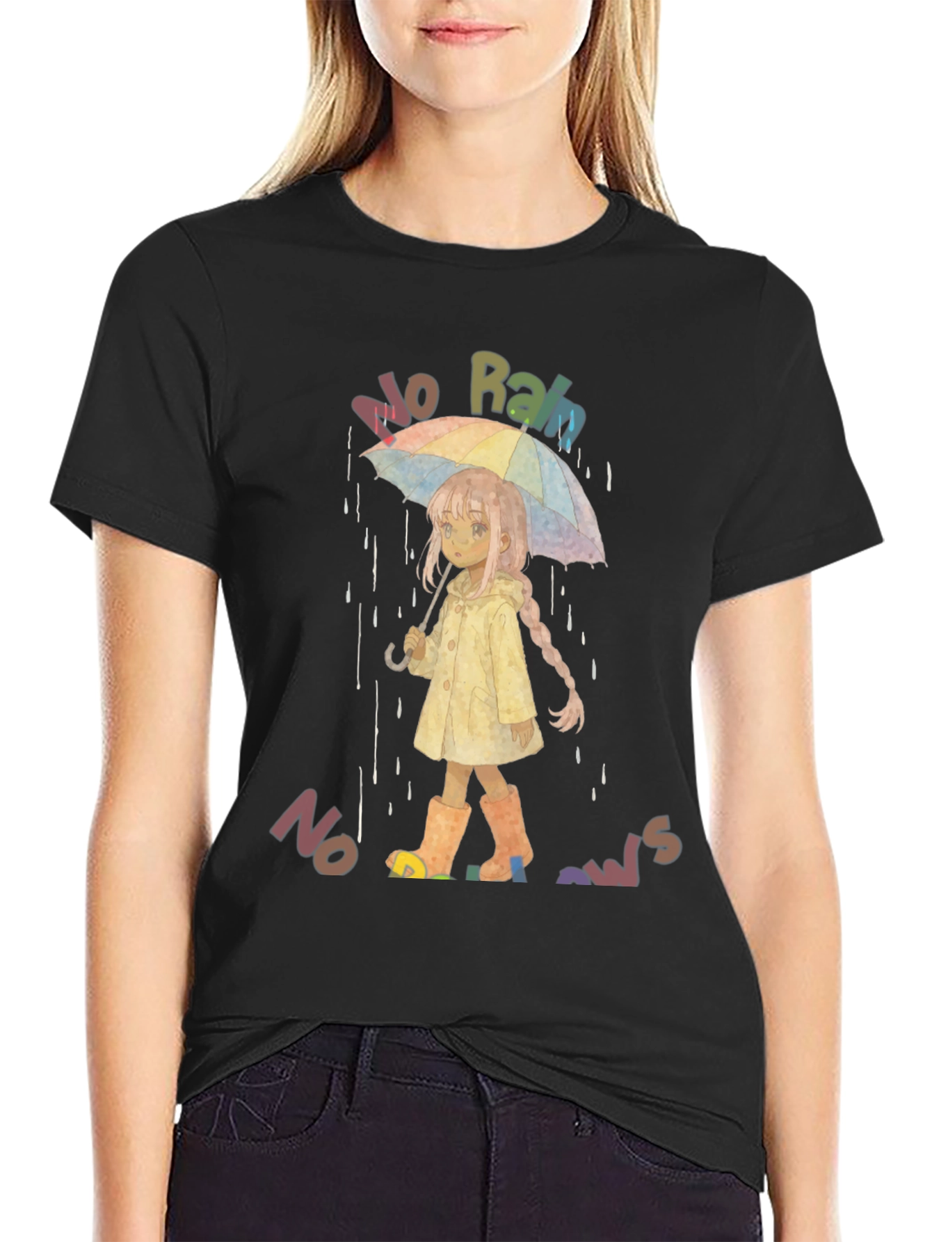 No Rain No Rainbows Graphic T-Shirt