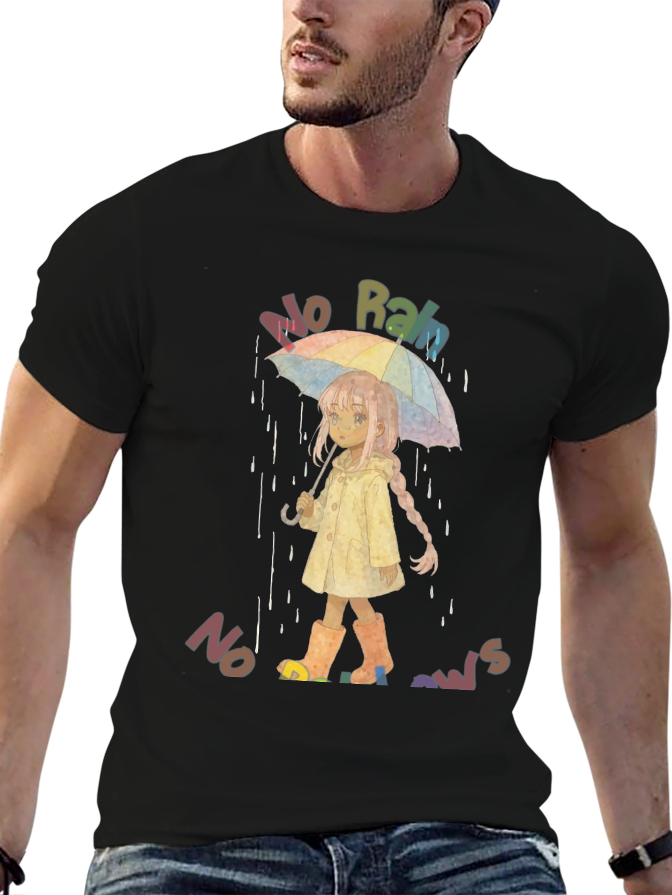 No Rain No Rainbows Graphic T-Shirt