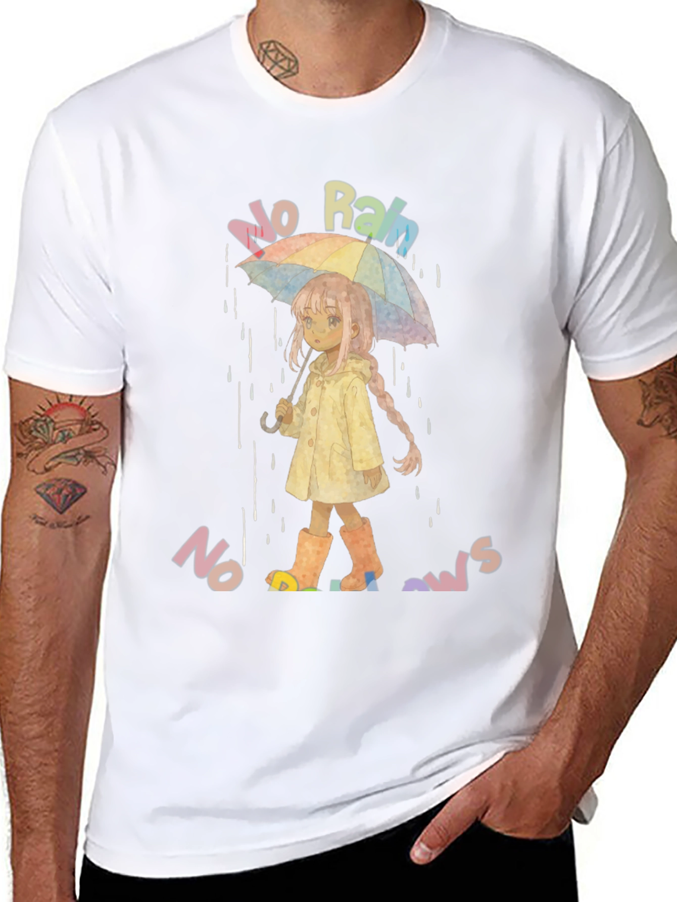 No Rain No Rainbows Graphic T-Shirt