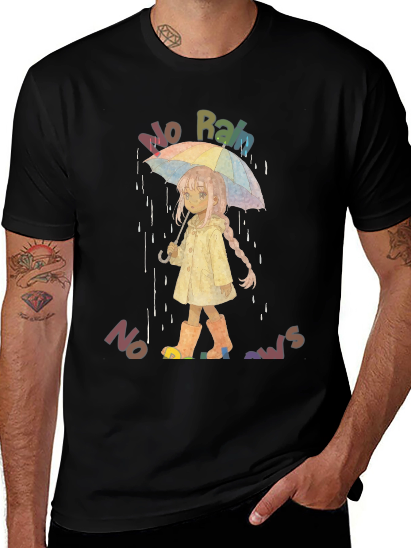 No Rain No Rainbows Graphic T-Shirt