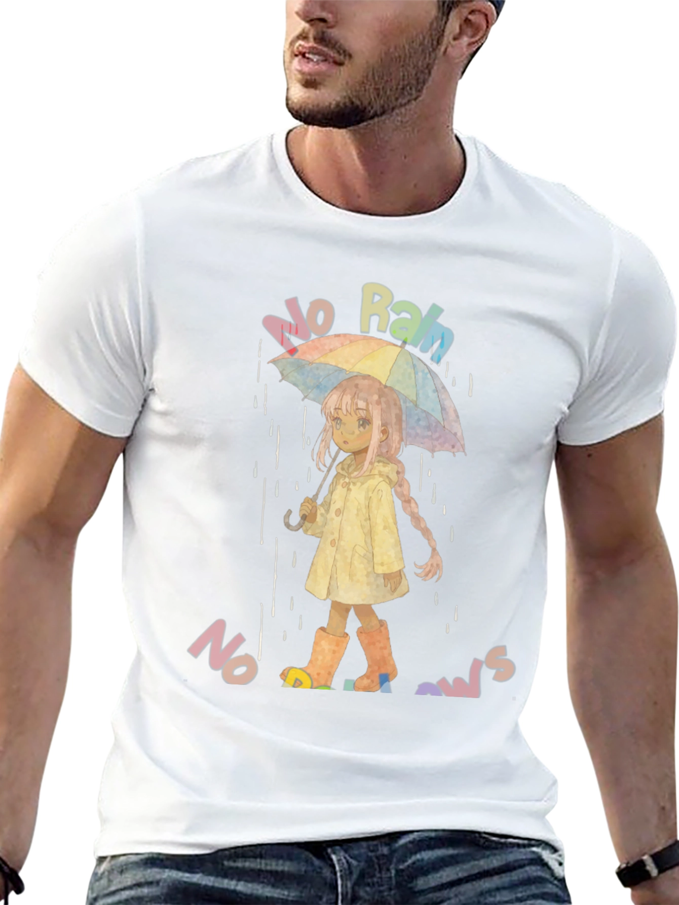 No Rain No Rainbows Graphic T-Shirt
