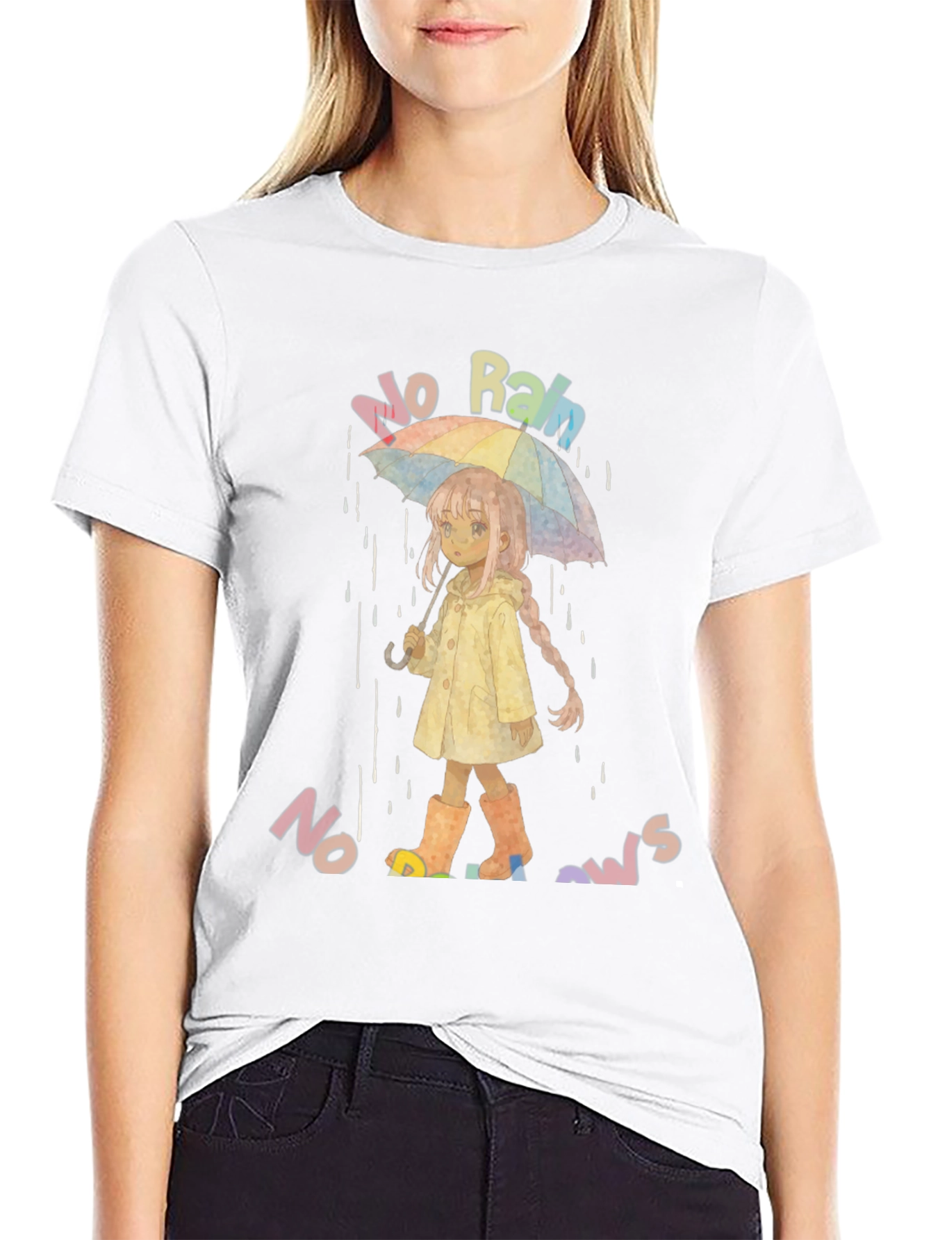 No Rain No Rainbows Graphic T-Shirt
