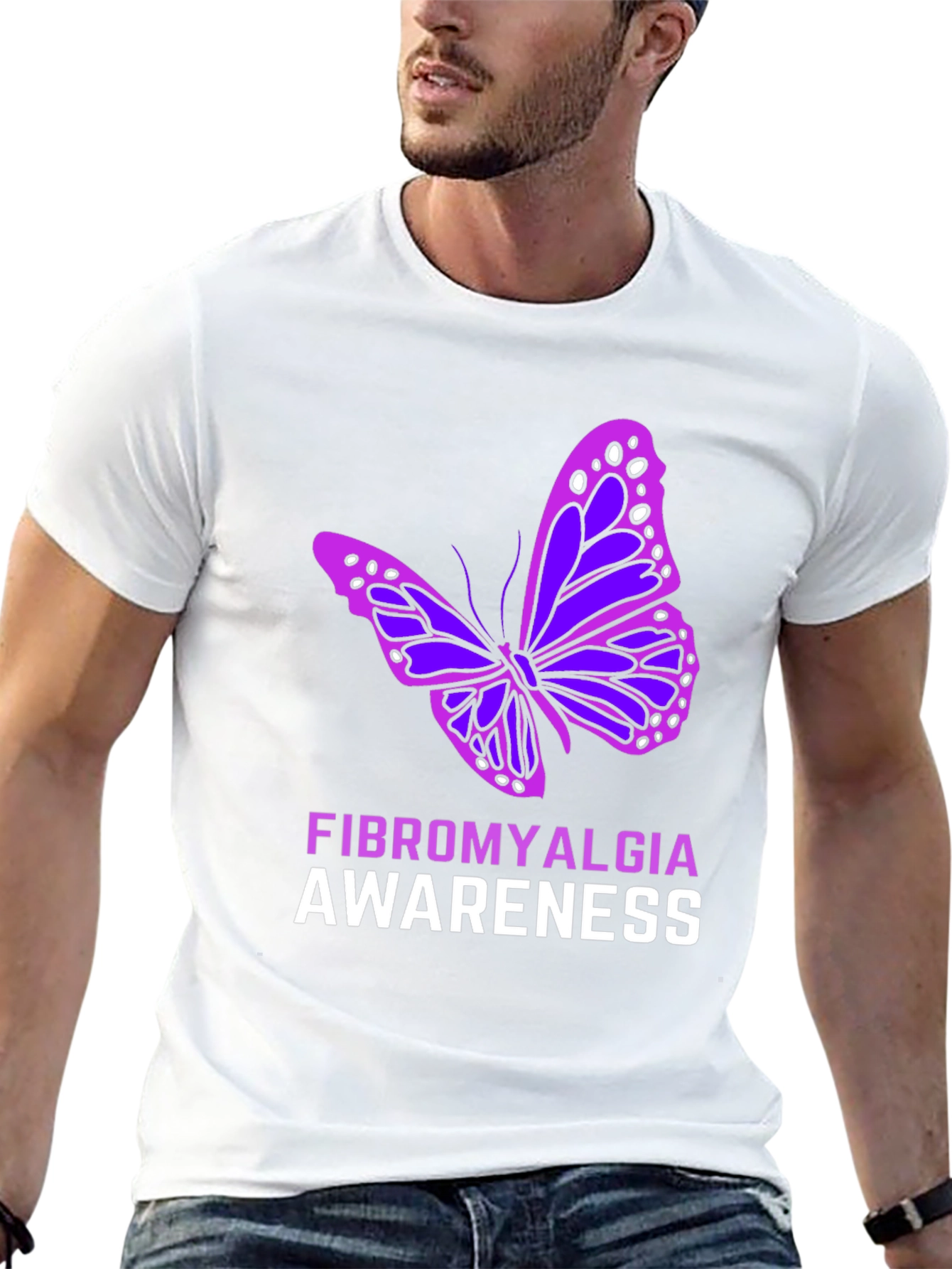 Fibromyalgia Awareness Butterfly T-Shirt