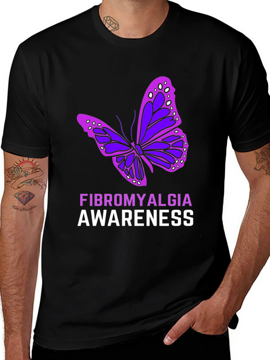 Fibromyalgia Awareness Butterfly T-Shirt