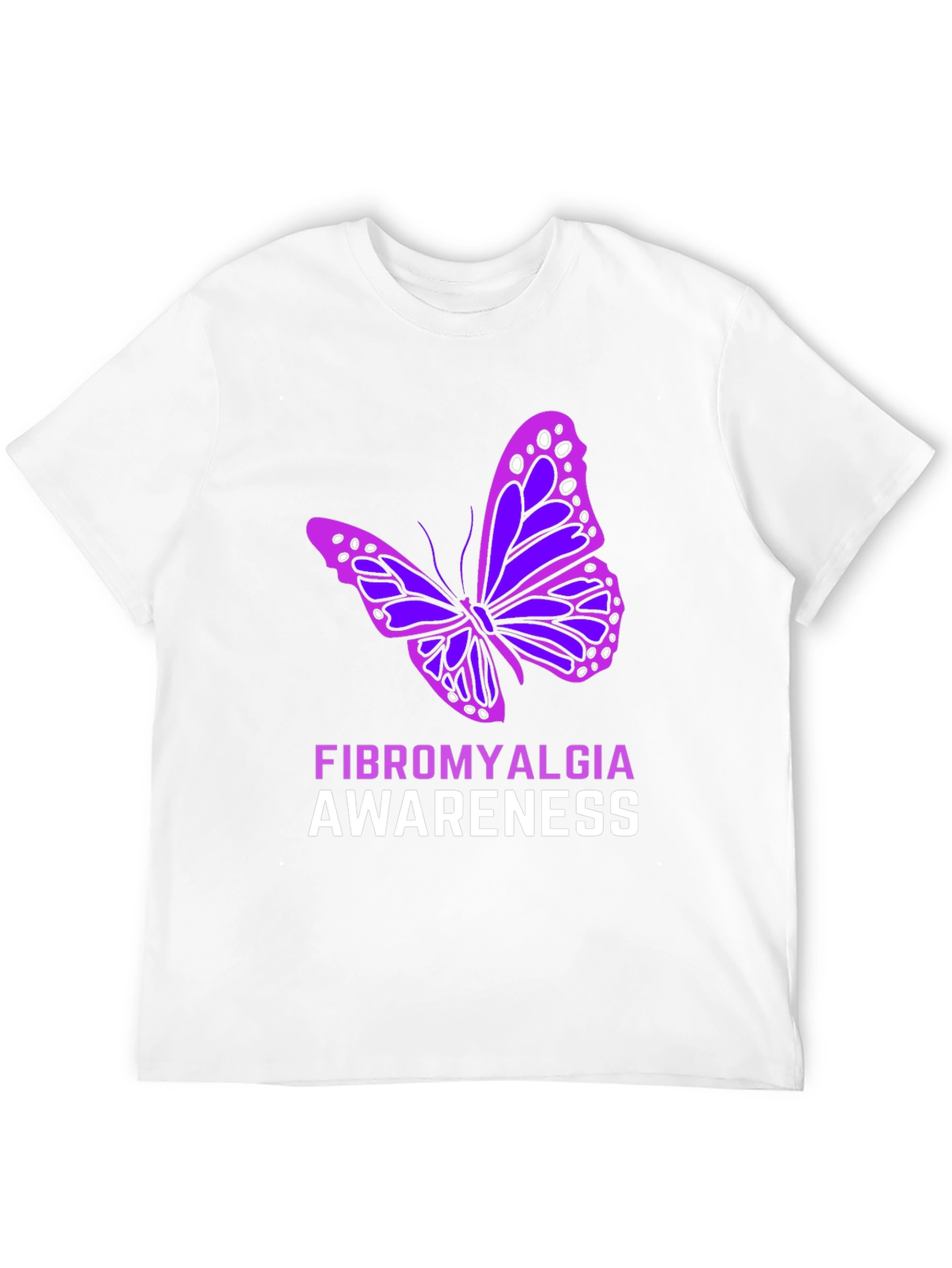 Fibromyalgia Awareness Butterfly T-Shirt