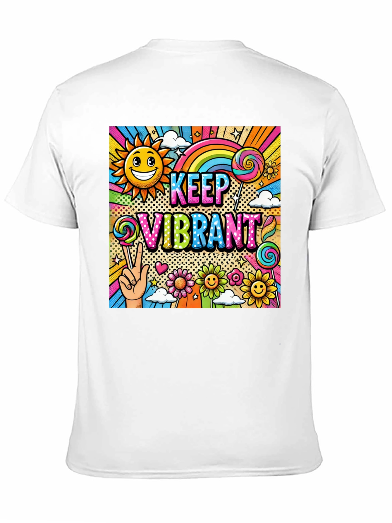 Keep Vibrant Graphic Print Tee