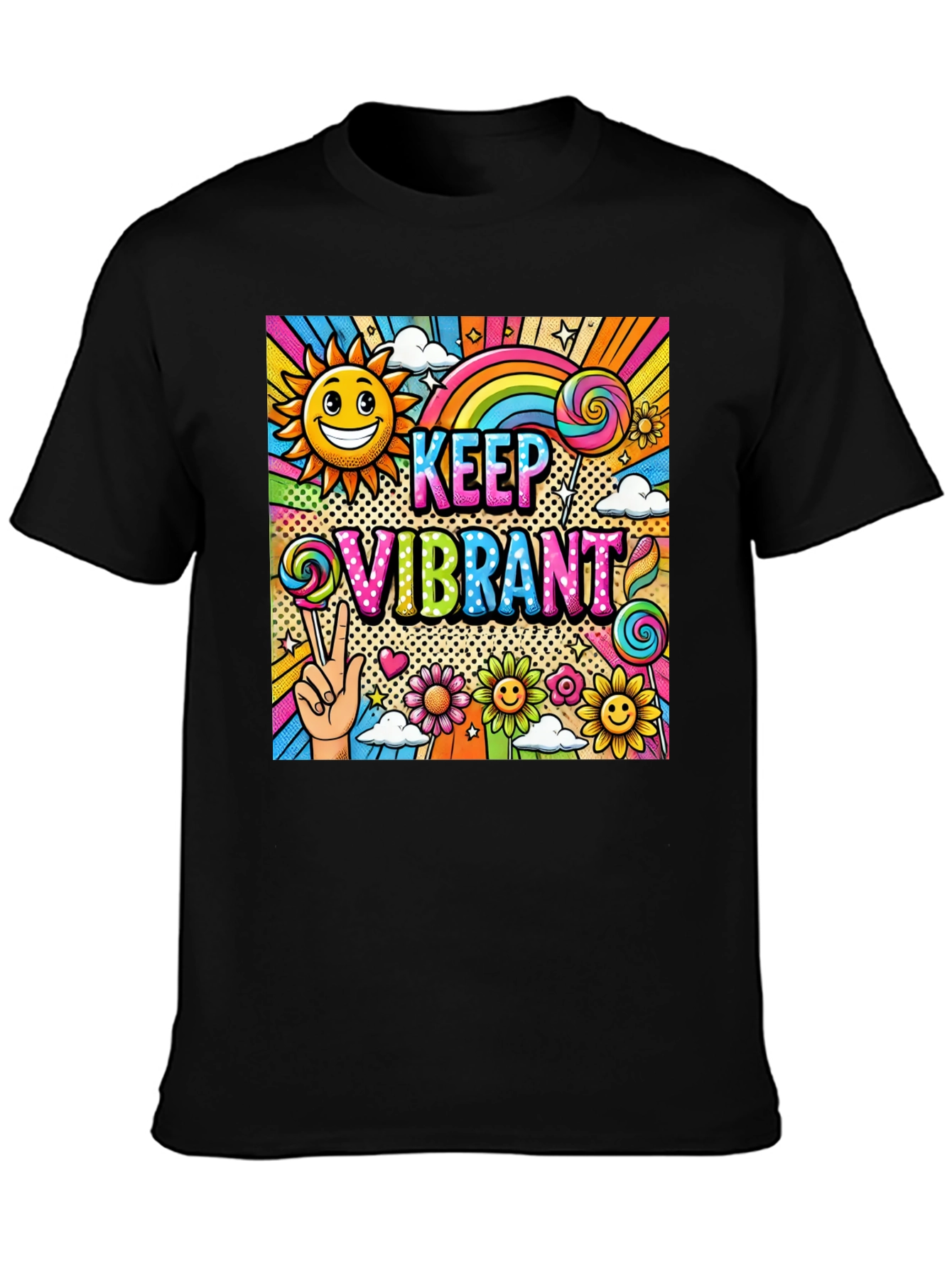 Keep Vibrant Graphic Print Tee