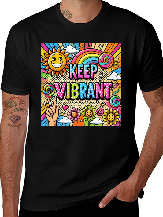 Keep Vibrant Graphic Print Tee