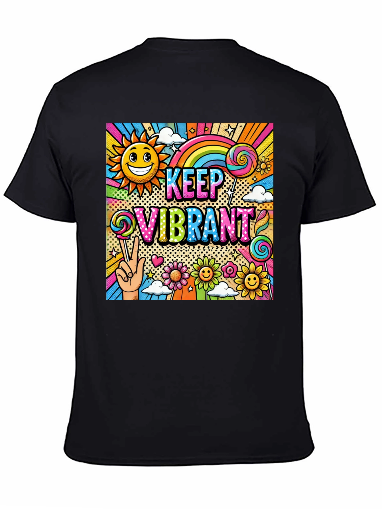 Keep Vibrant Graphic Print Tee