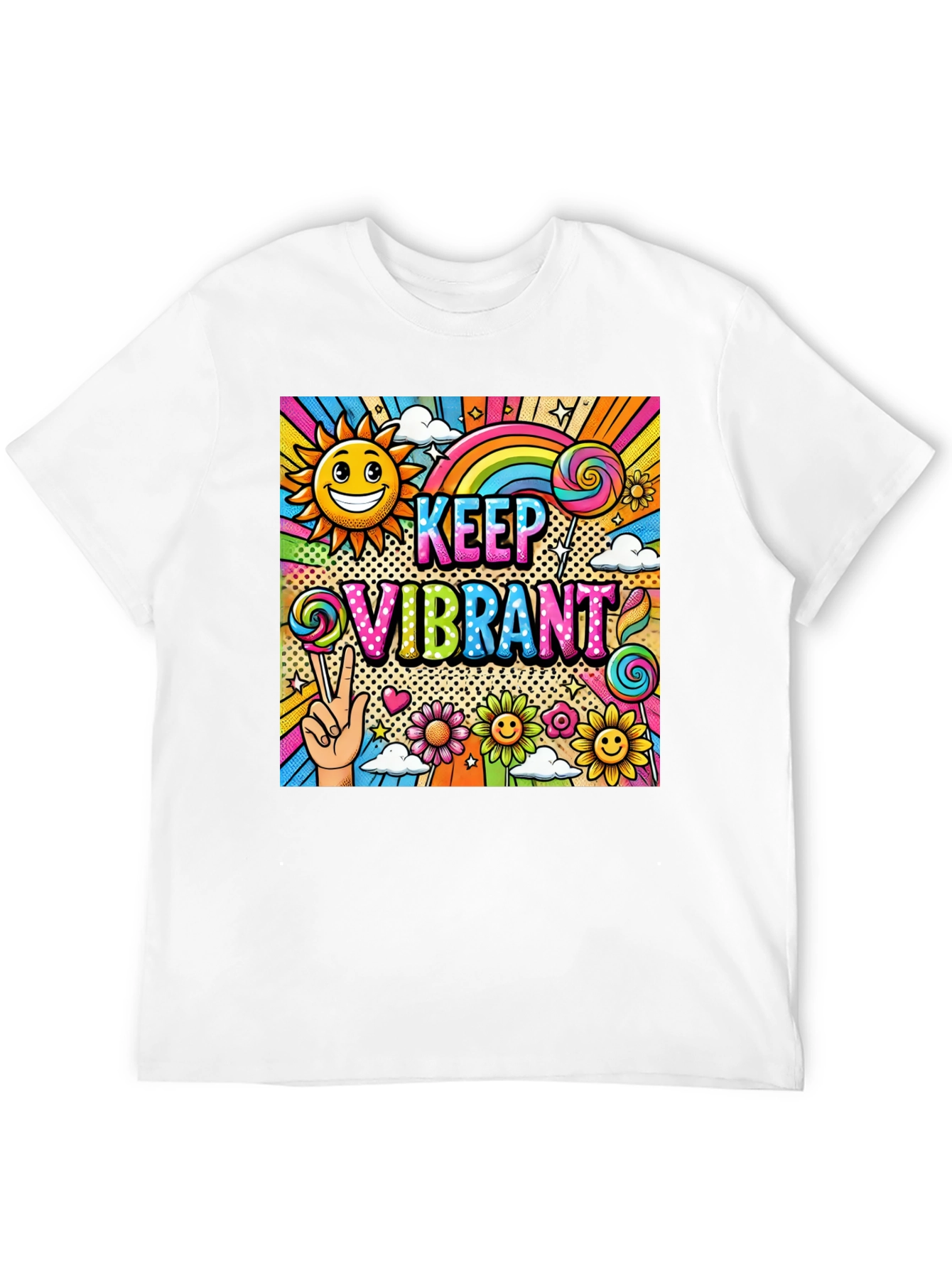 Keep Vibrant Graphic Print Tee
