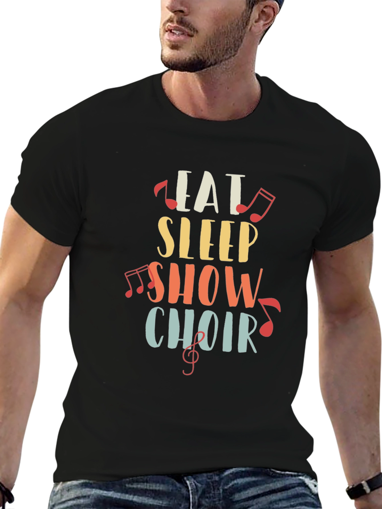 Eat Sleep Show Choir T-Shirt | Music Lover Gift