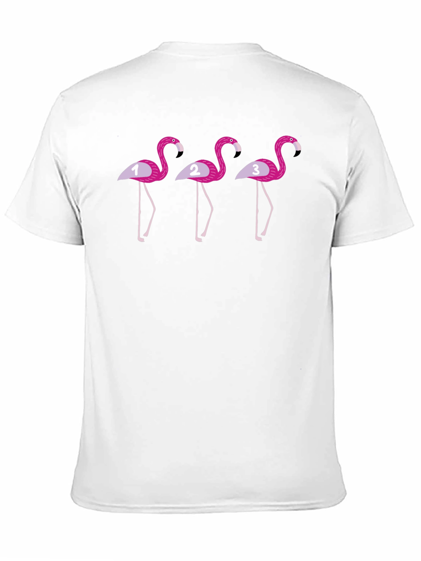 Flamingo Trio Graphic Tee - Quirky Bird Lover Style