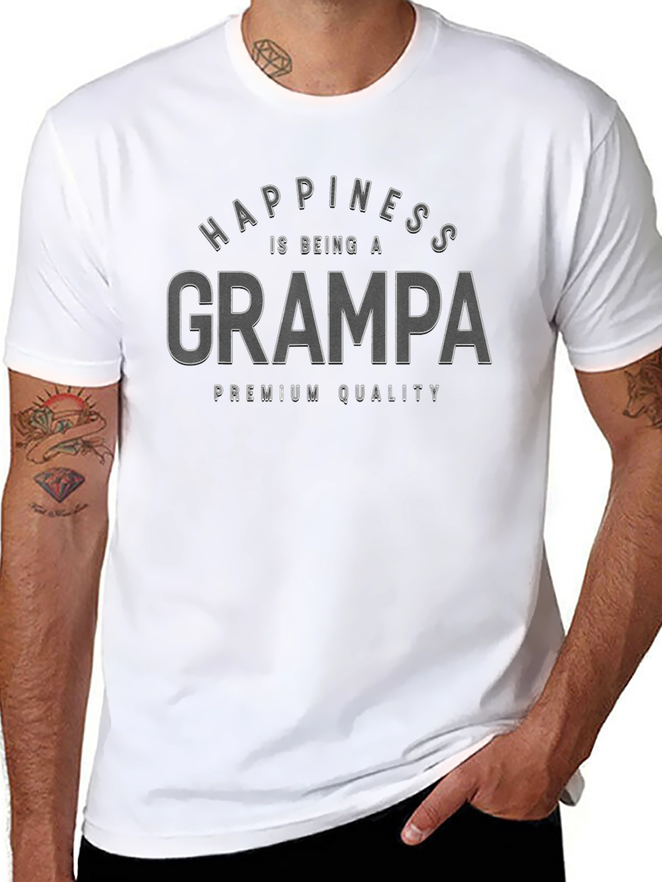 Happiness is Being a Grampa Premium Tee