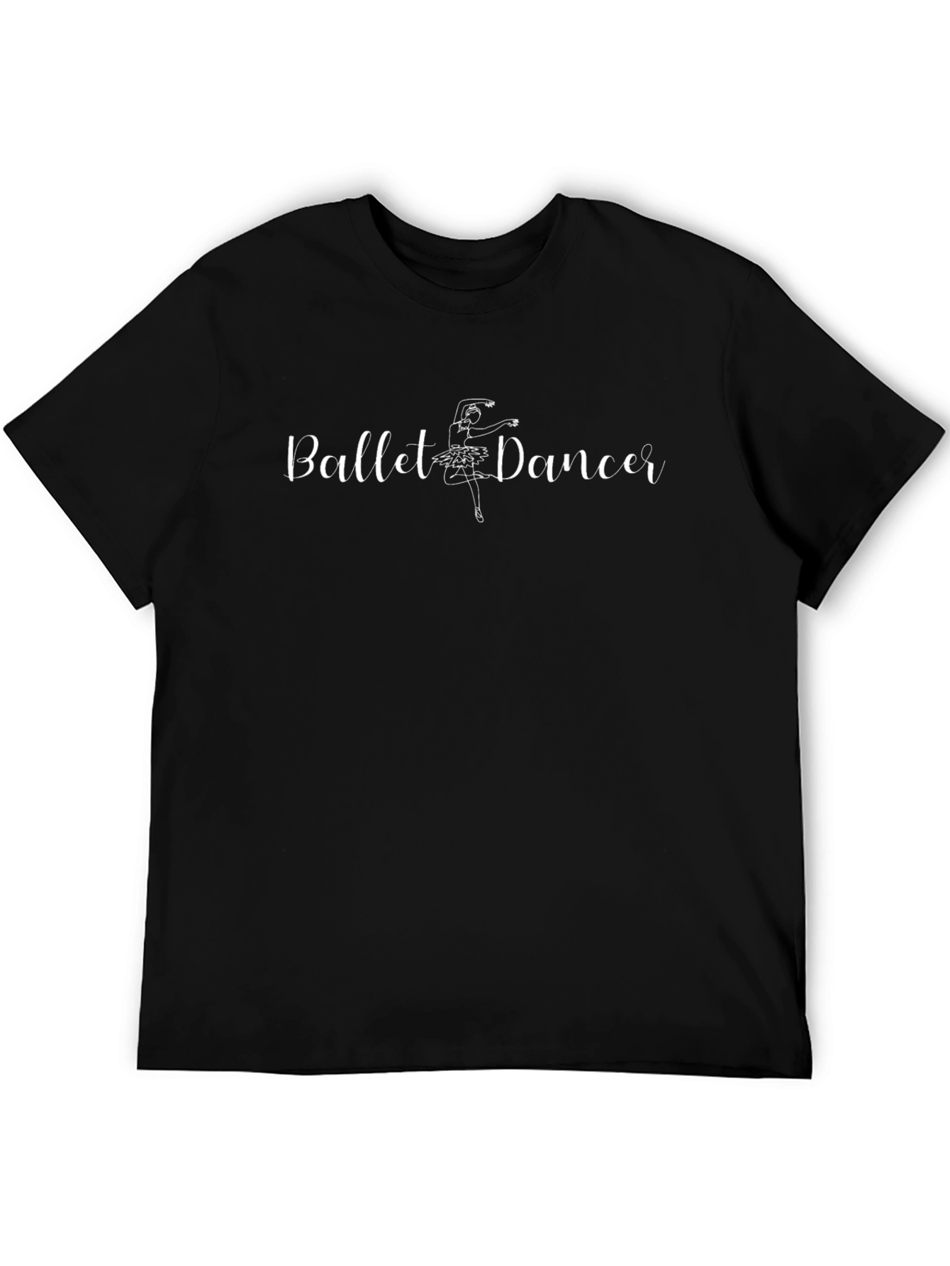 Ballet Dancer Graphic Tee - Stylish Black T-Shirt