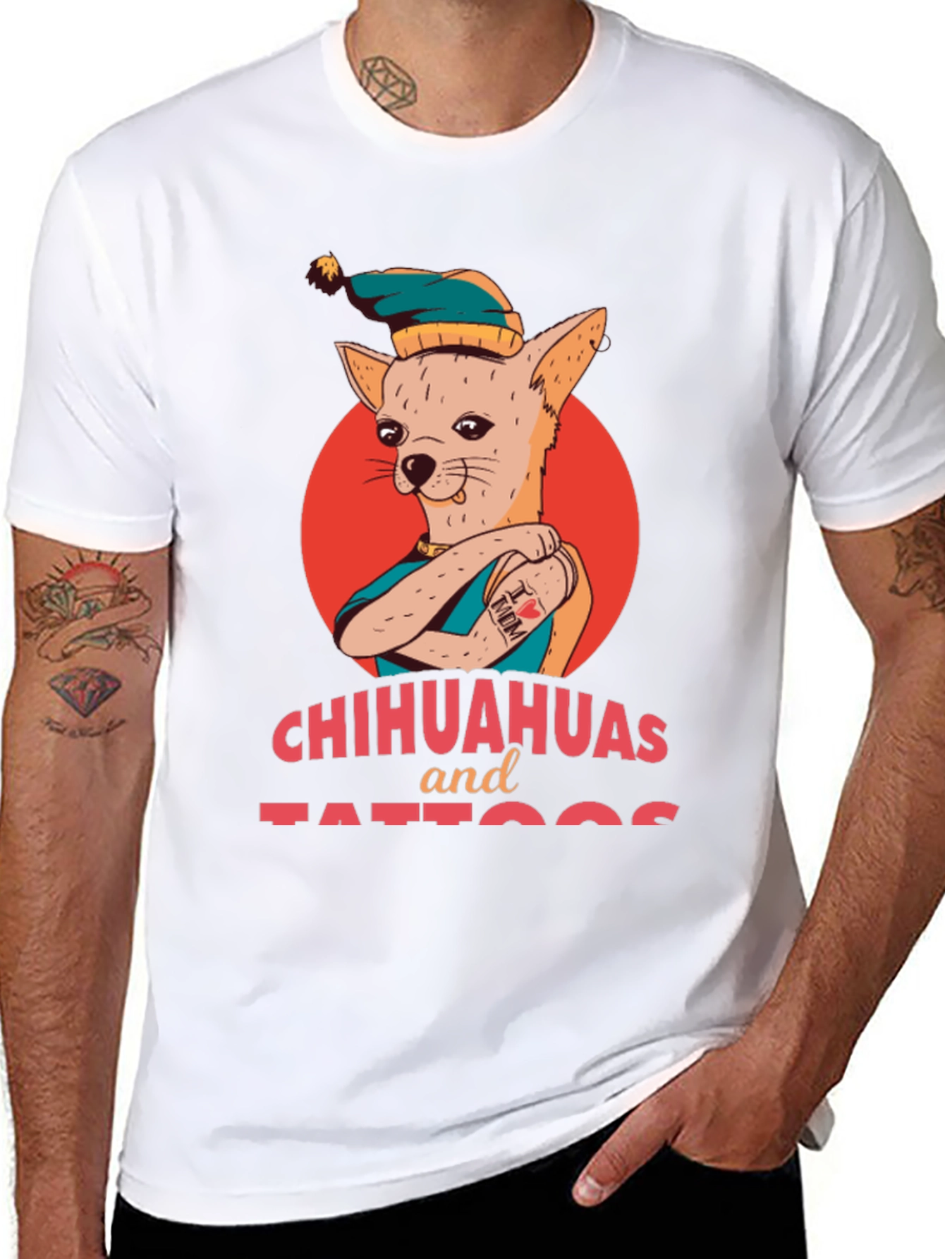 Chihuahuas and Tattoos Graphic T-Shirt