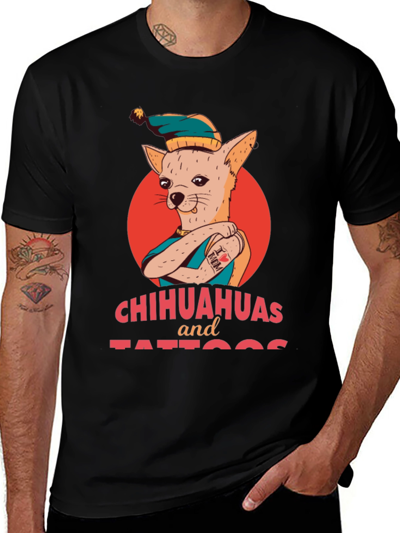 Chihuahuas and Tattoos Graphic T-Shirt