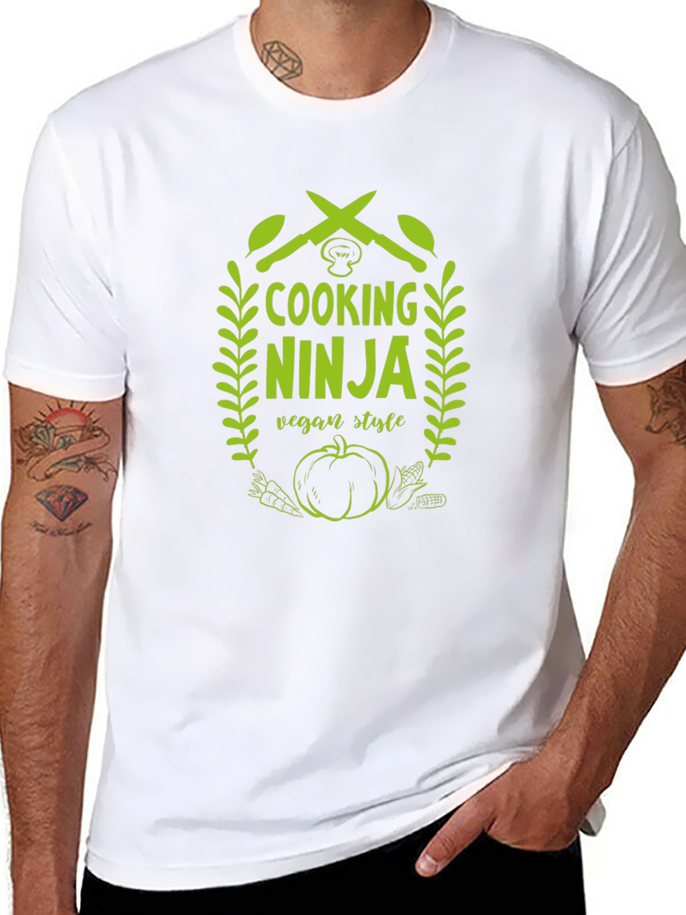 Vegan Cooking Ninja T-Shirt - Culinary Style