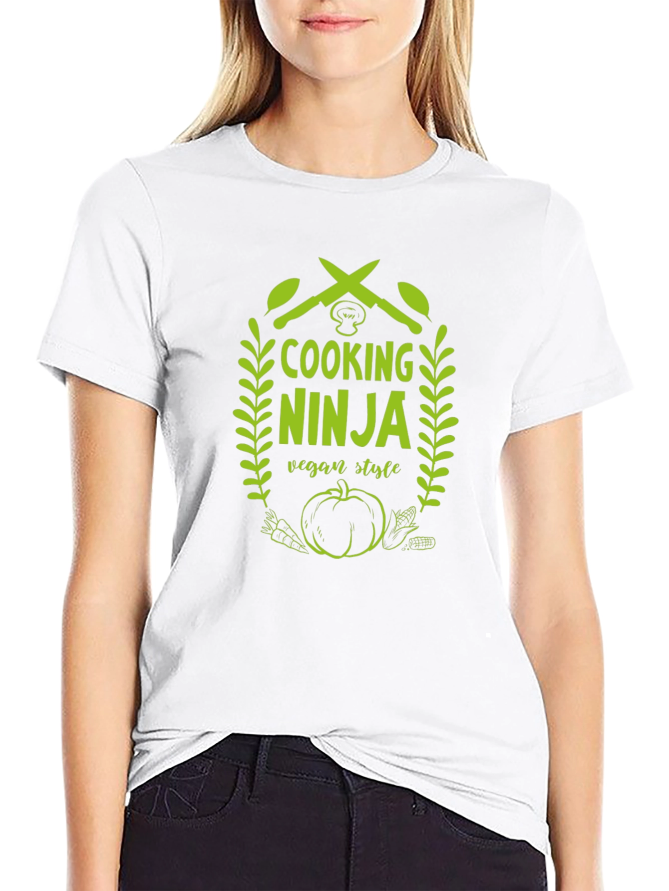 Vegan Cooking Ninja T-Shirt - Culinary Style