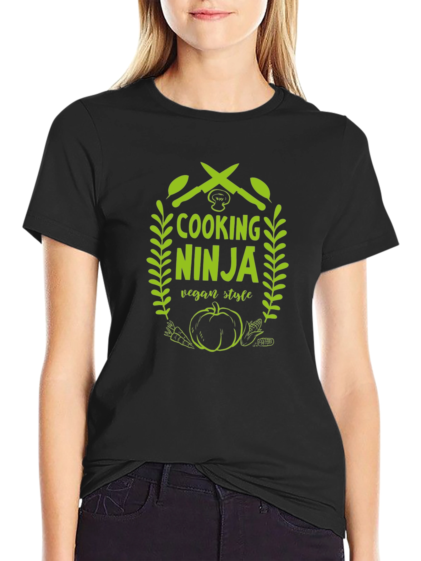 Vegan Cooking Ninja T-Shirt - Culinary Style
