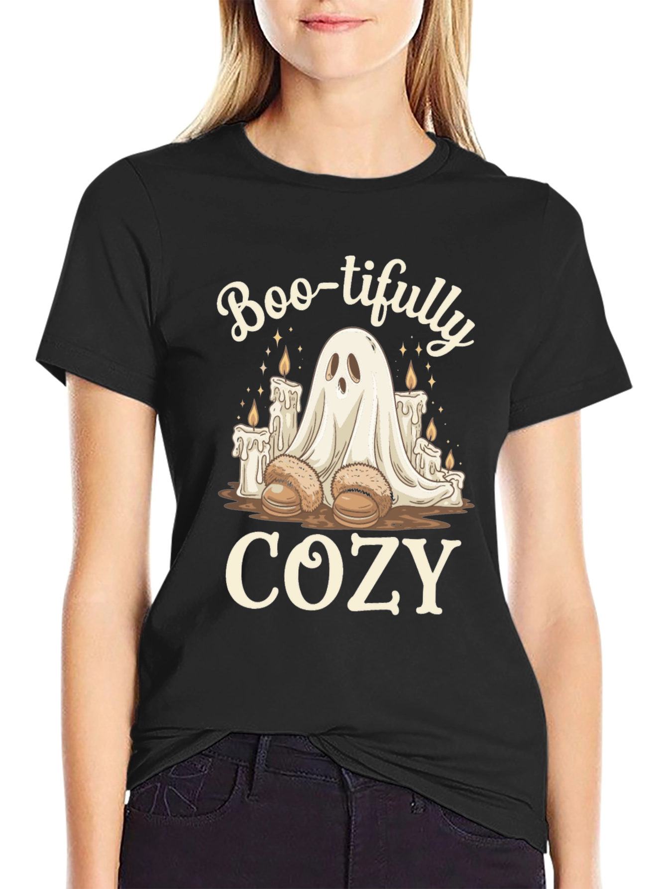 Boo-tifully Cozy Ghost T-Shirt