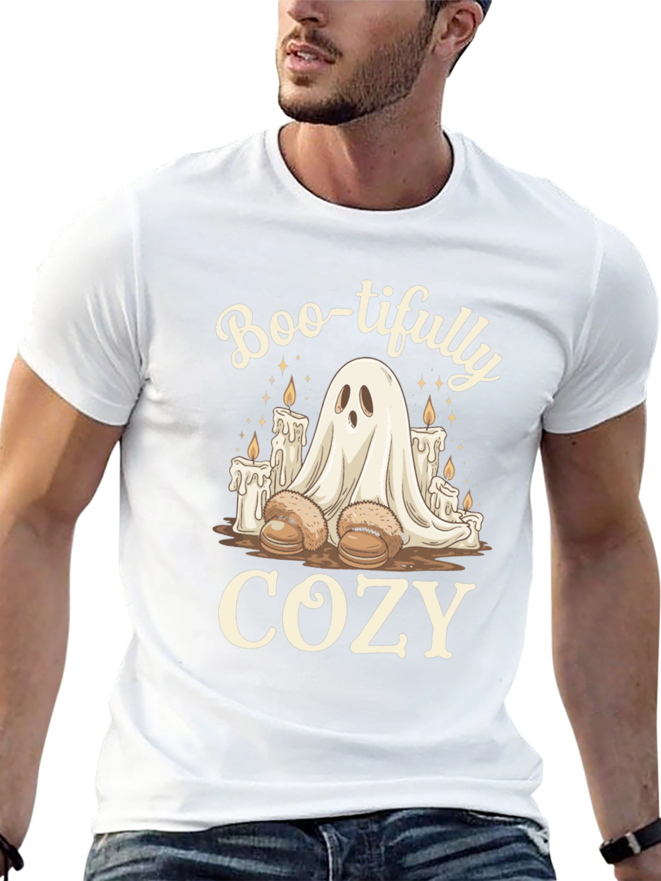 Boo-tifully Cozy Ghost T-Shirt