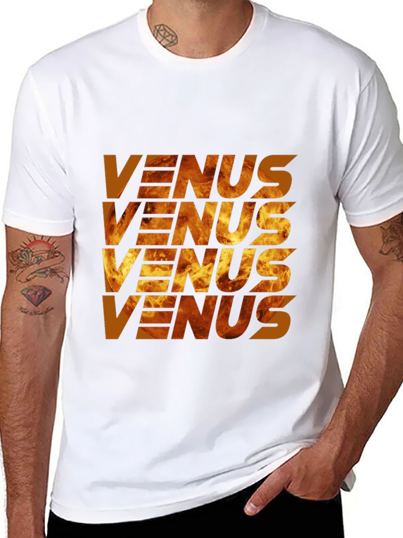 Flaming Venus Graphic Tee - Bold & Stylish