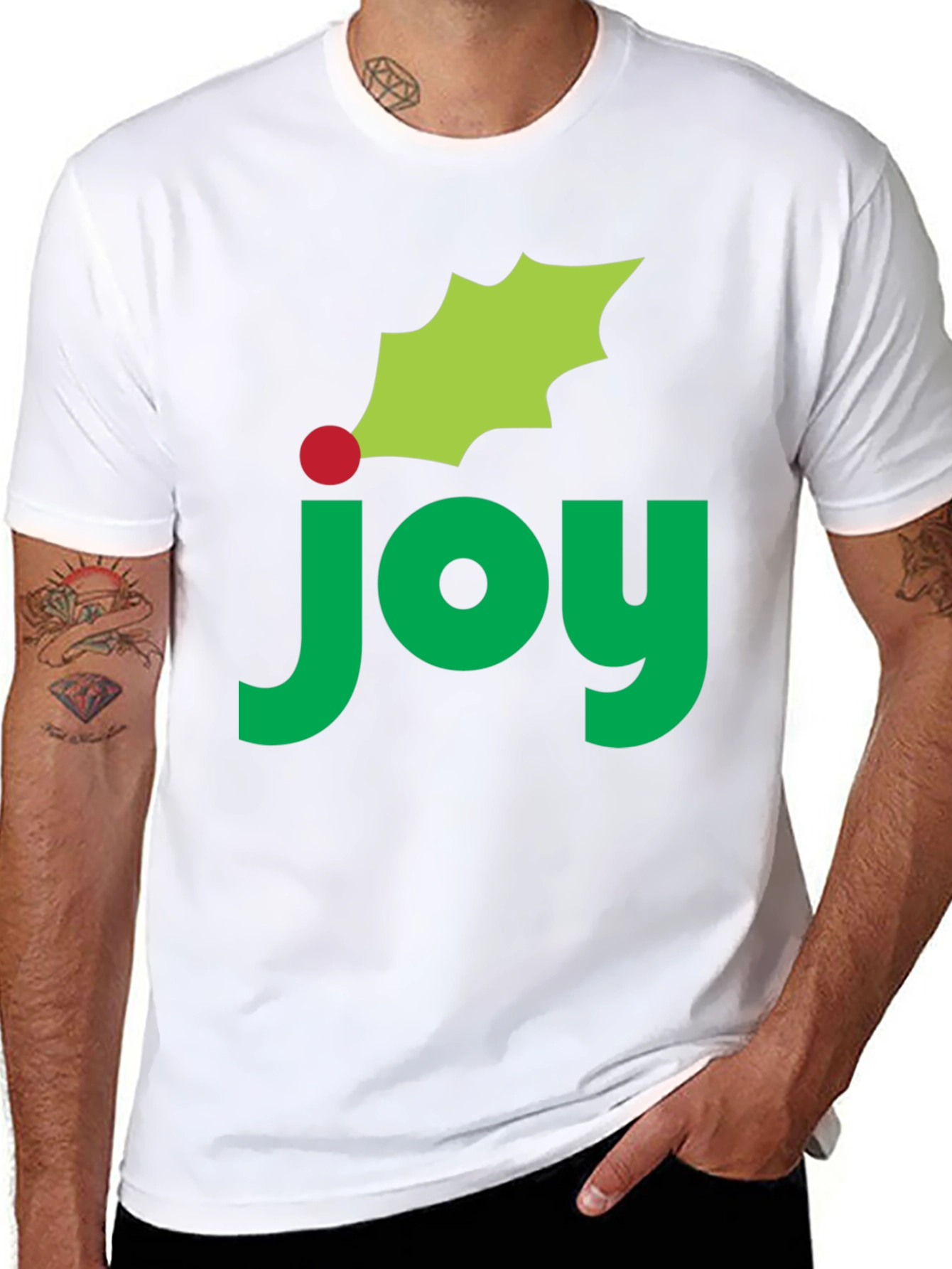 Joy Holiday T-Shirt - Festive Christmas Apparel