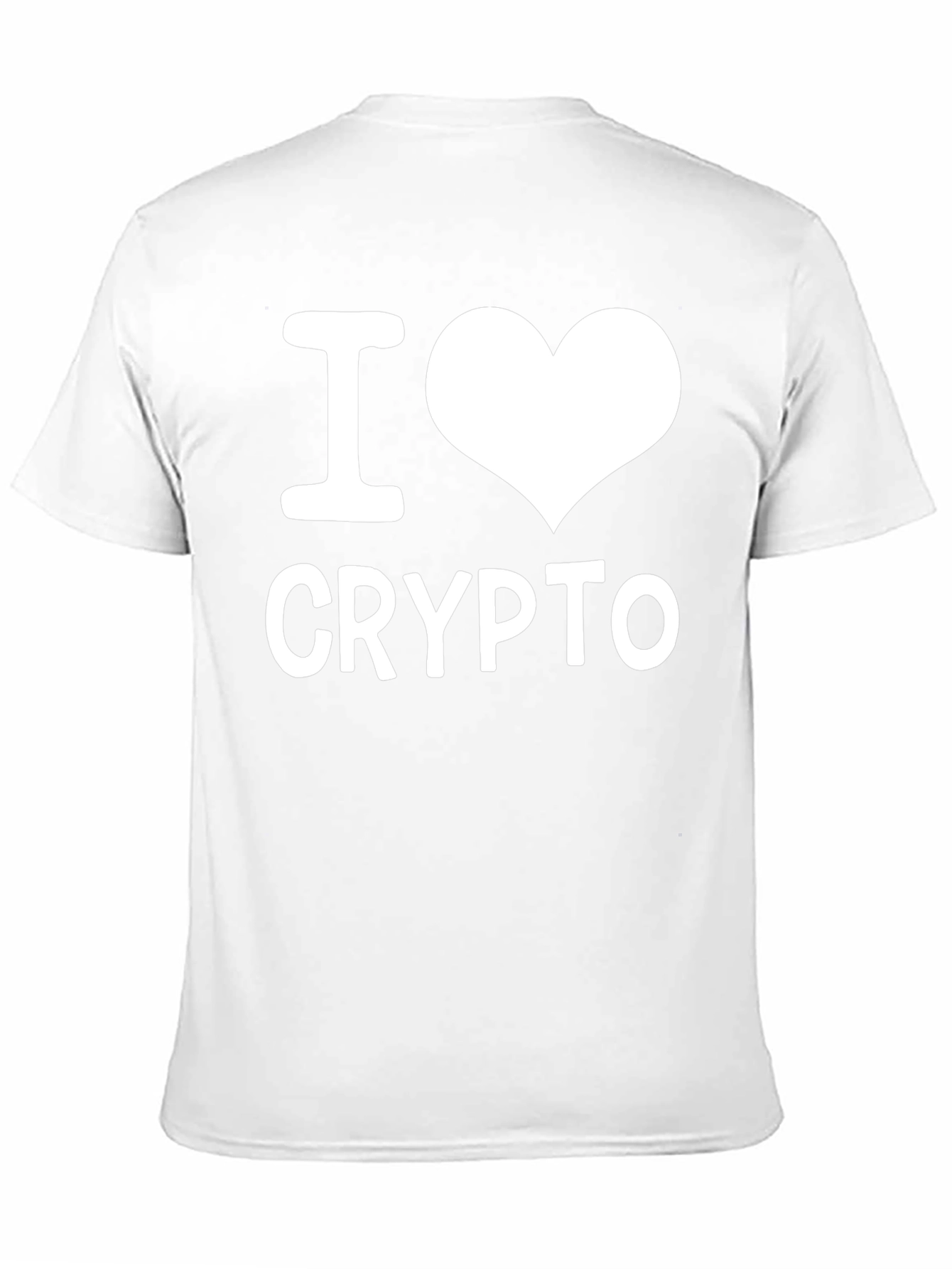 I Heart Crypto T-Shirt - Black Cotton Tee