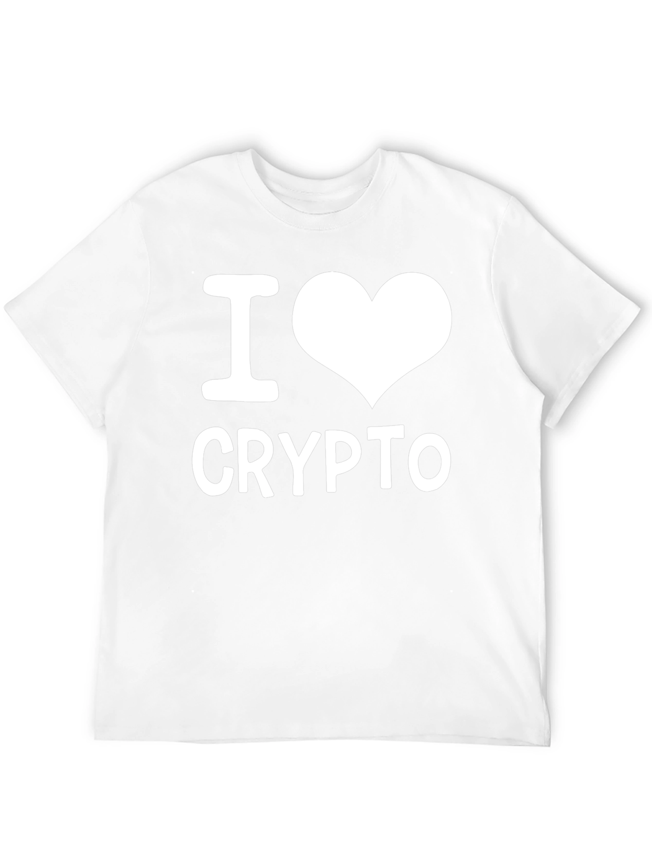 I Heart Crypto T-Shirt - Black Cotton Tee