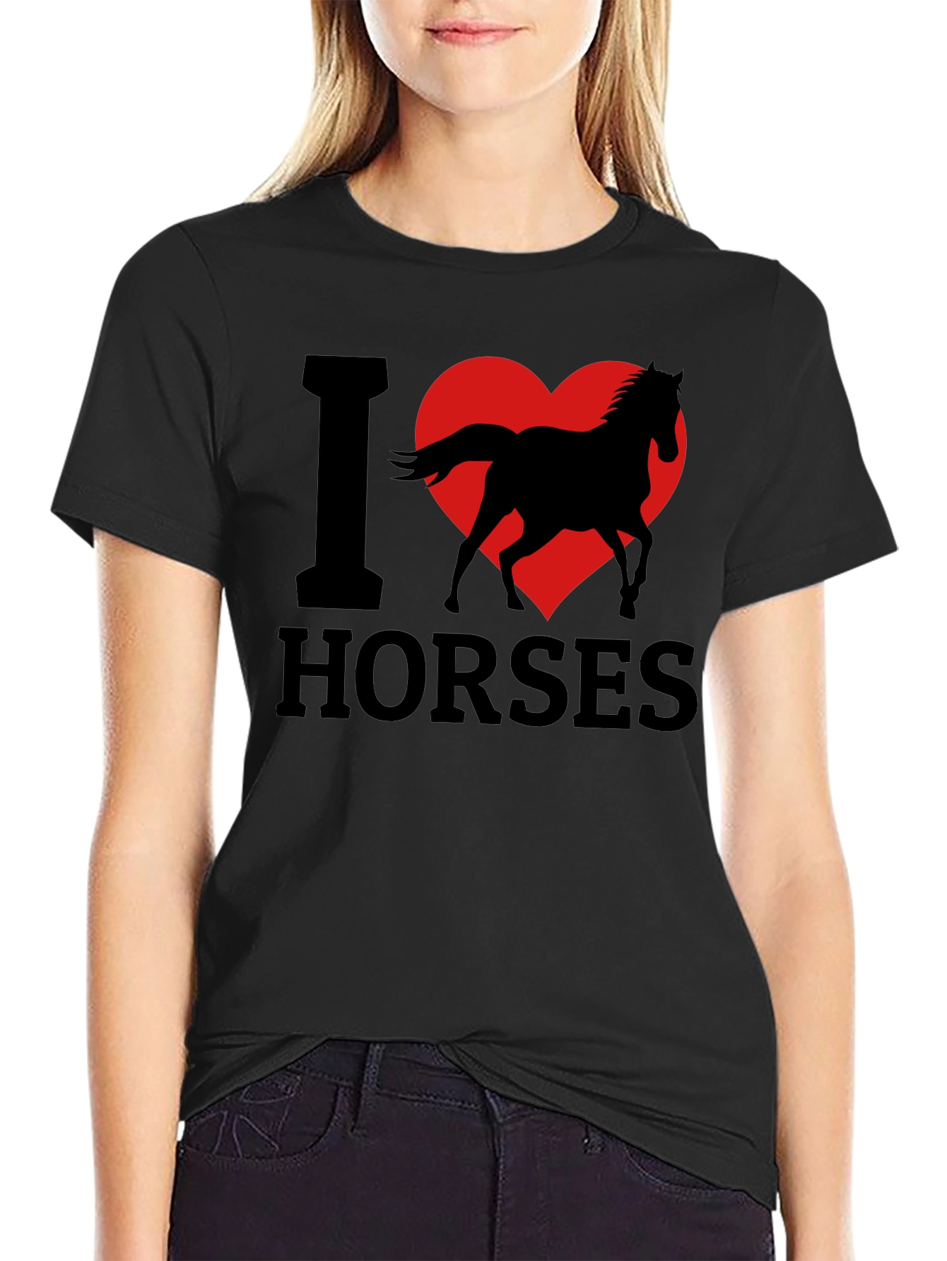 I Love Horses T-Shirt - Graphic Tee