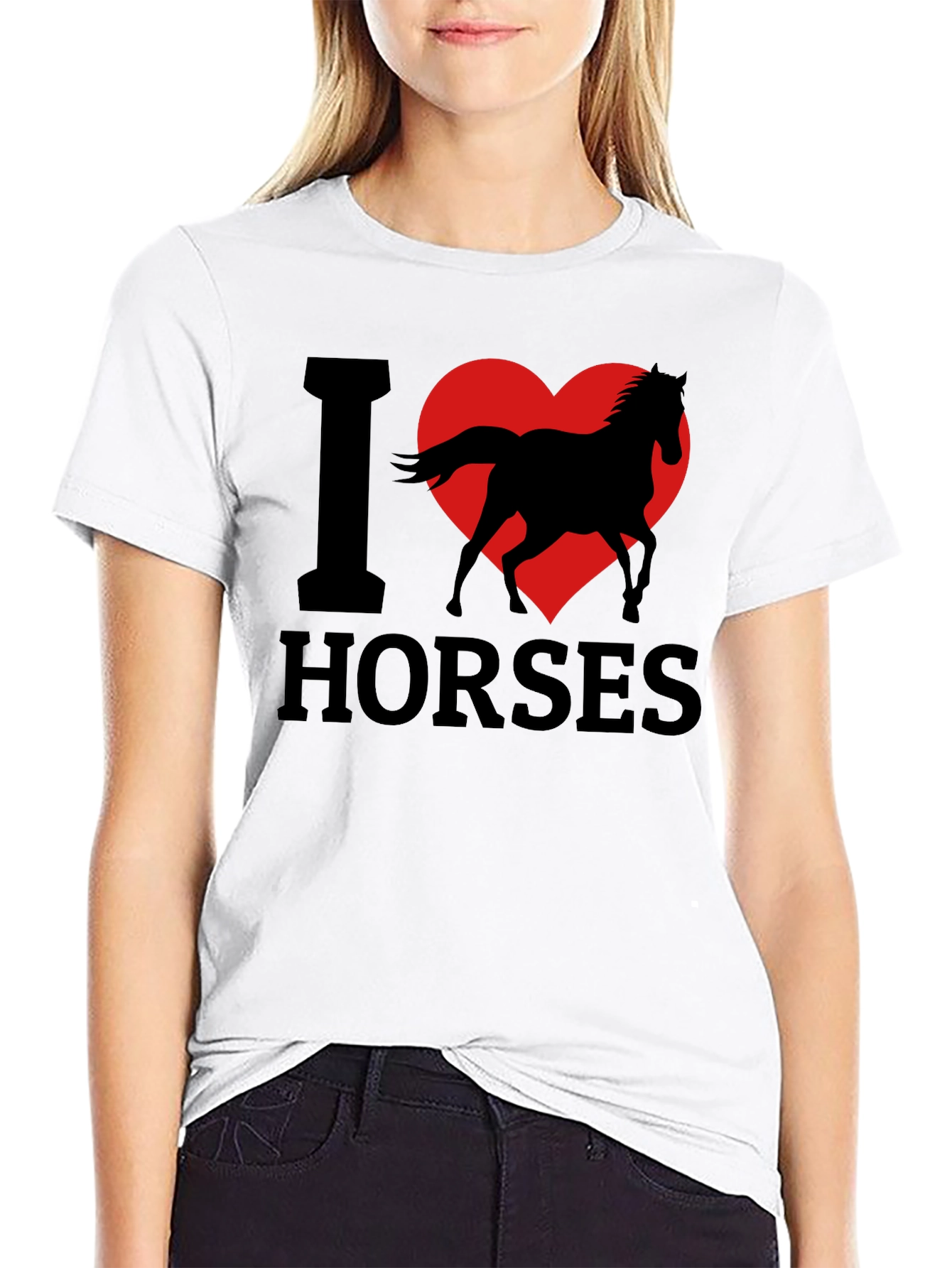 I Love Horses T-Shirt - Graphic Tee
