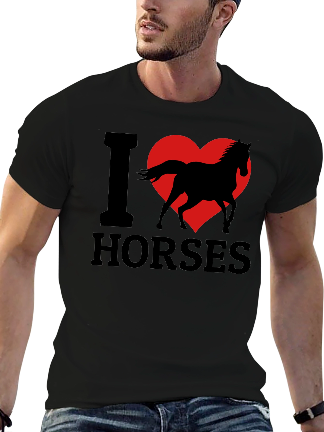 I Love Horses T-Shirt - Graphic Tee
