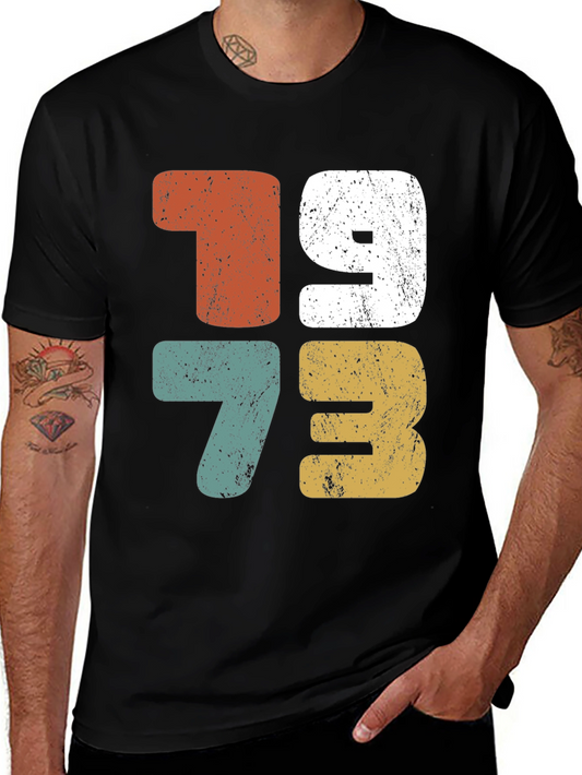 Vintage 1973 Graphic Tee - Retro Birthday Shirt