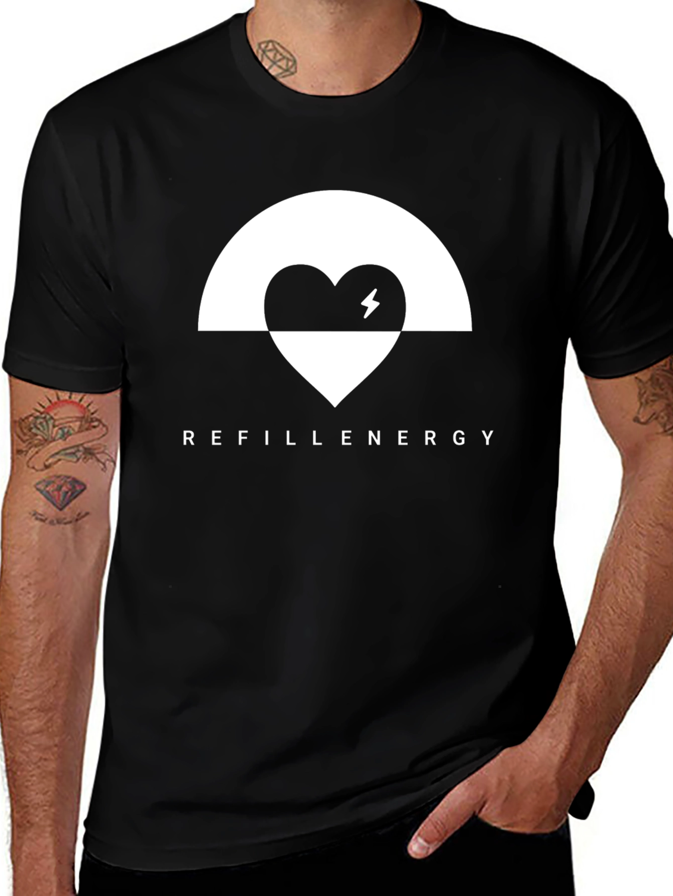 Refill Energy Graphic Tee - Black