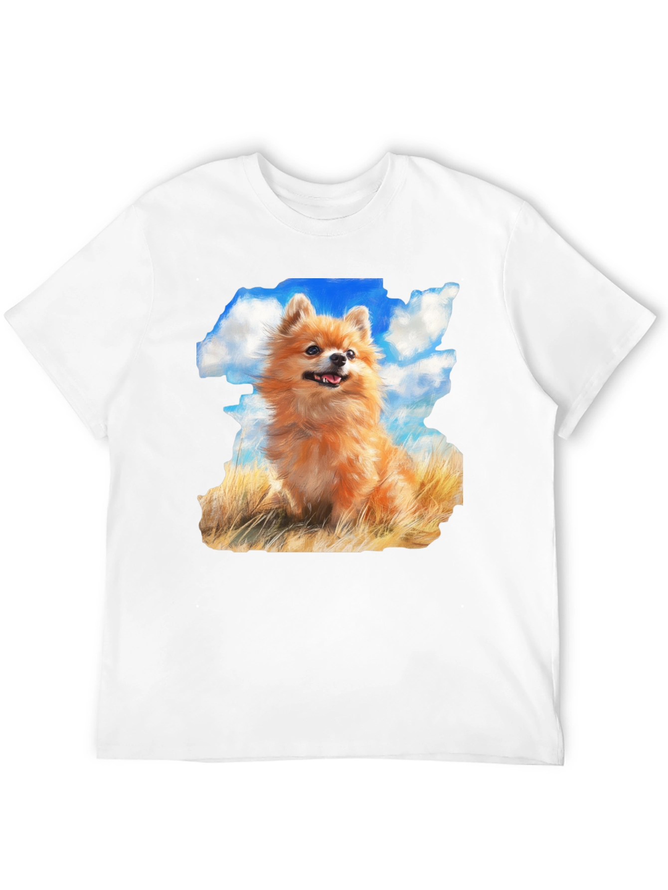 Pomeranian Dog Breed Graphic Black T-Shirt
