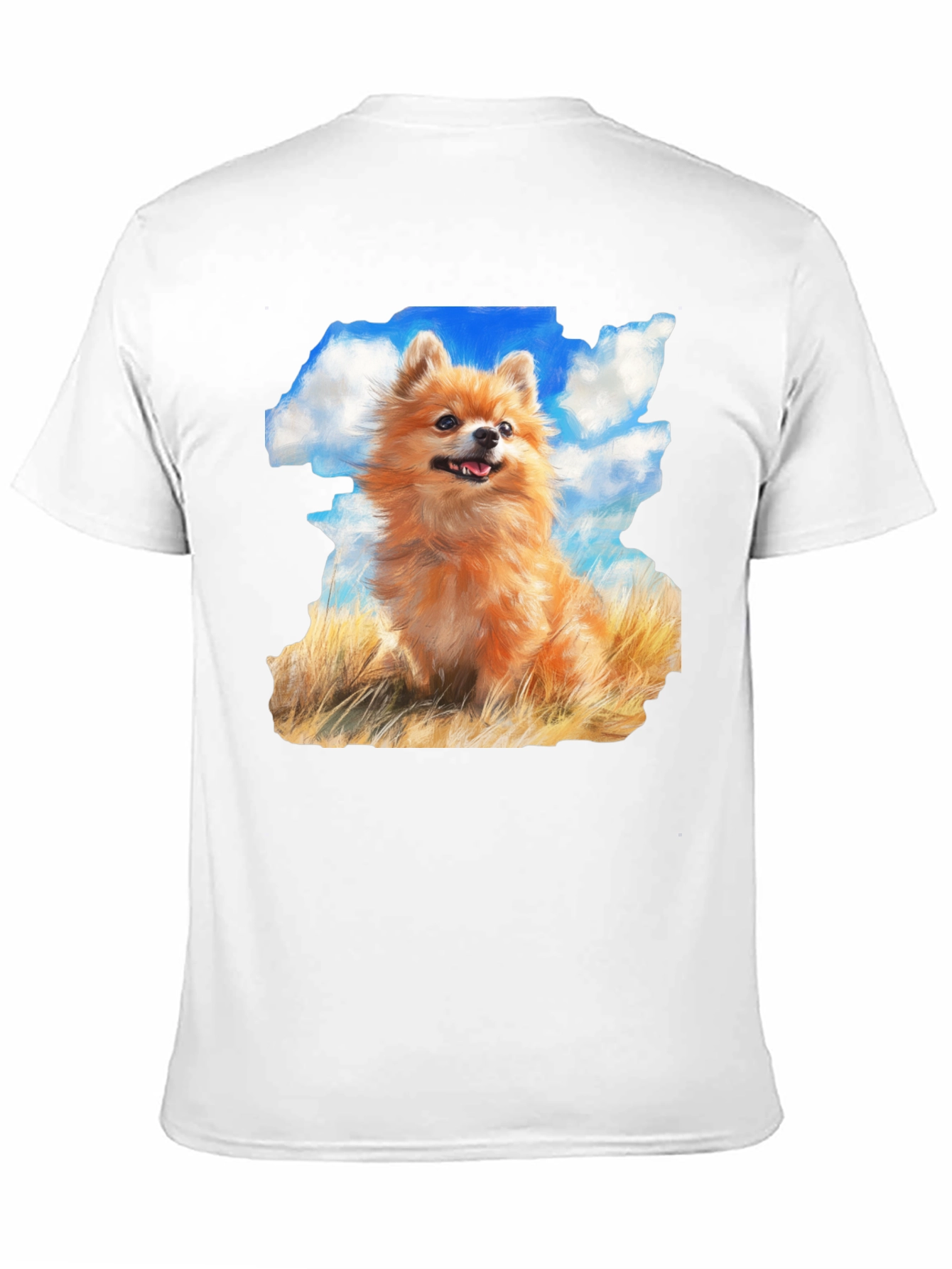 Pomeranian Dog Breed Graphic Black T-Shirt