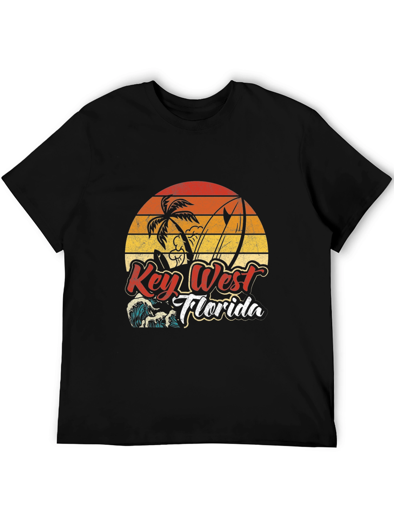 Key West Florida T-Shirt - Retro Surf Design