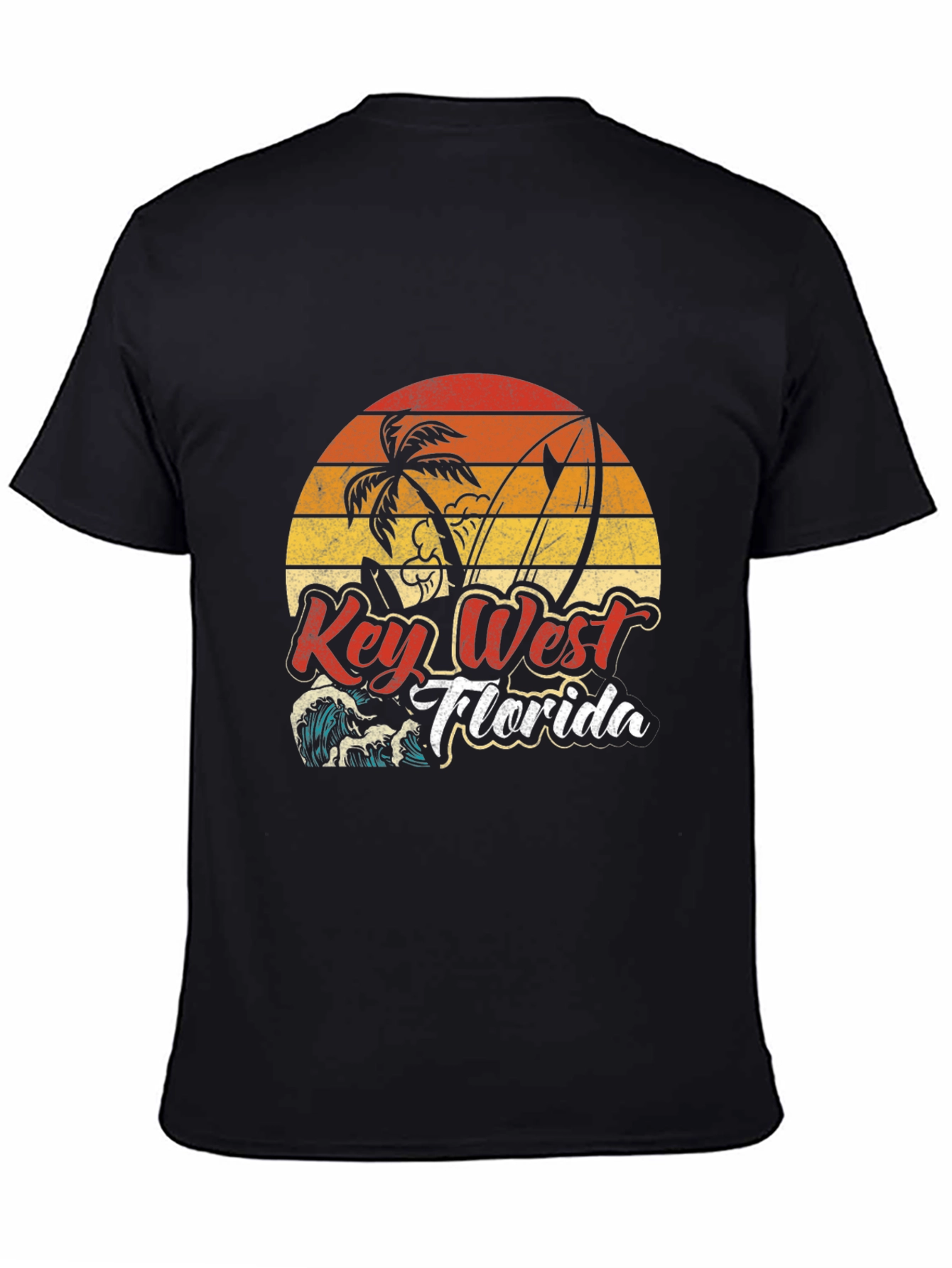 Key West Florida T-Shirt - Retro Surf Design