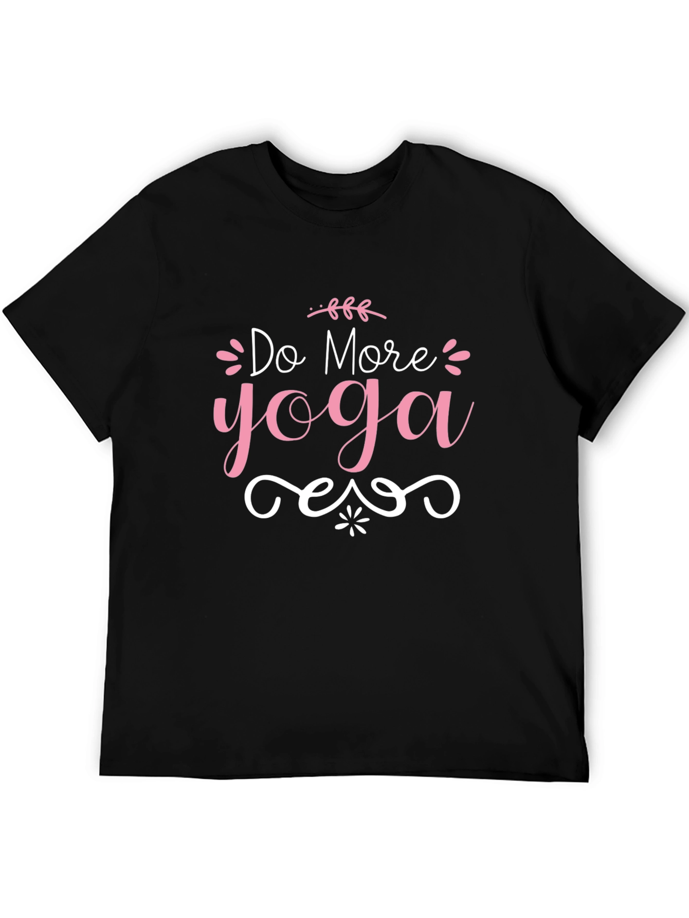 Do More Yoga Black Graphic Tee
