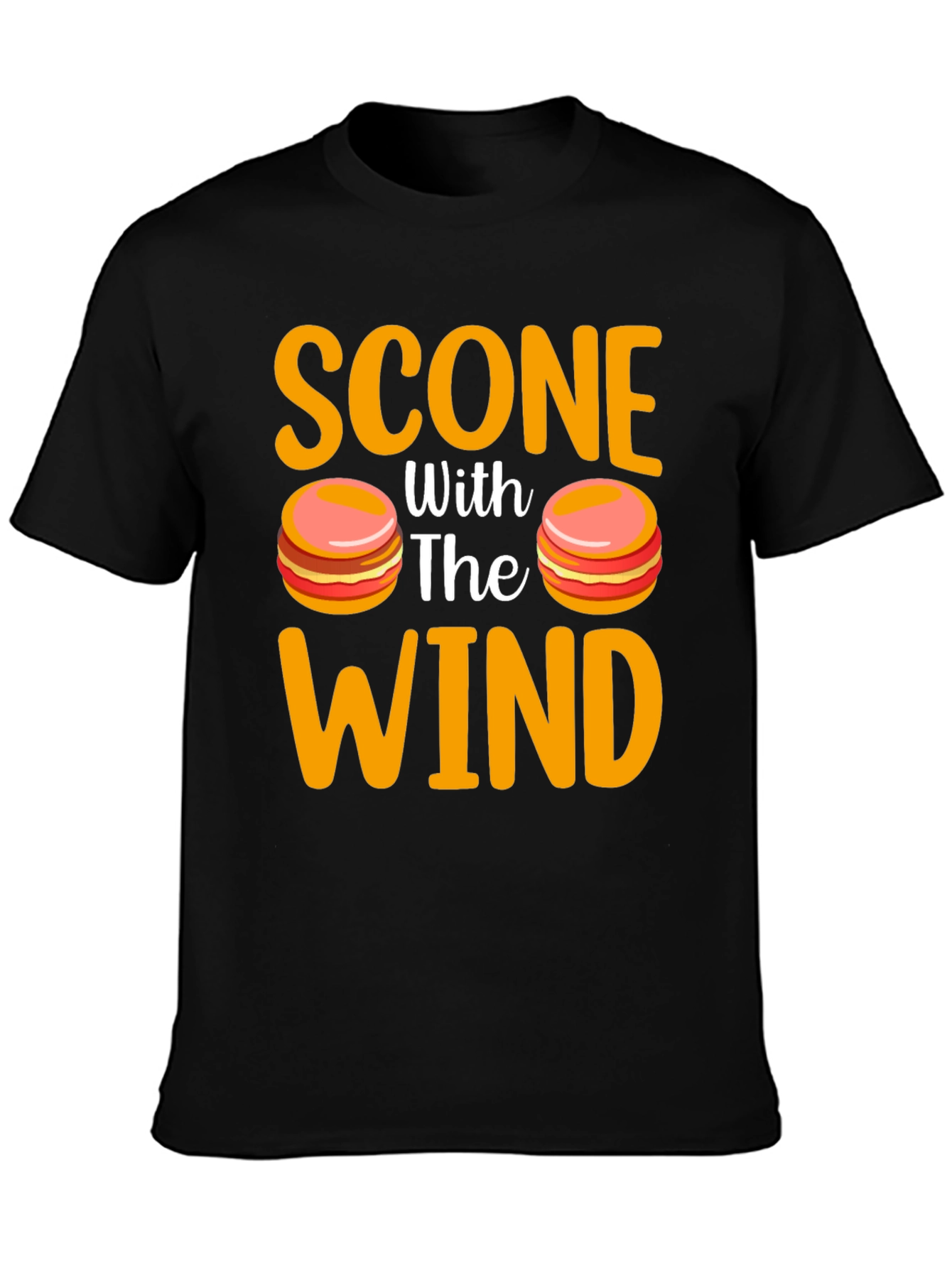 Scone With the Wind T-Shirt - Funny Macaron Tee